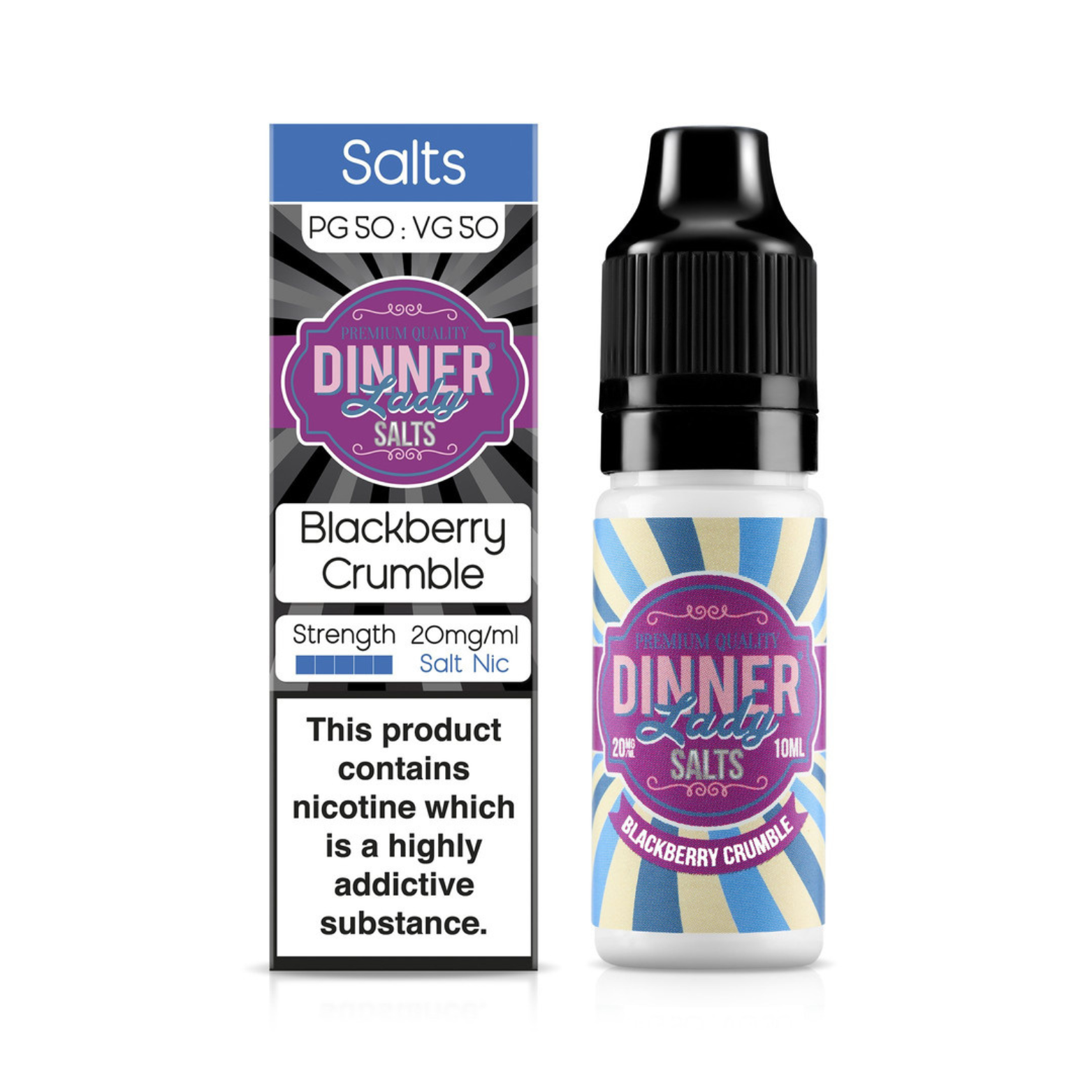 Blackberry Crumble Nic Salt E-Liquid by Dinner Lady