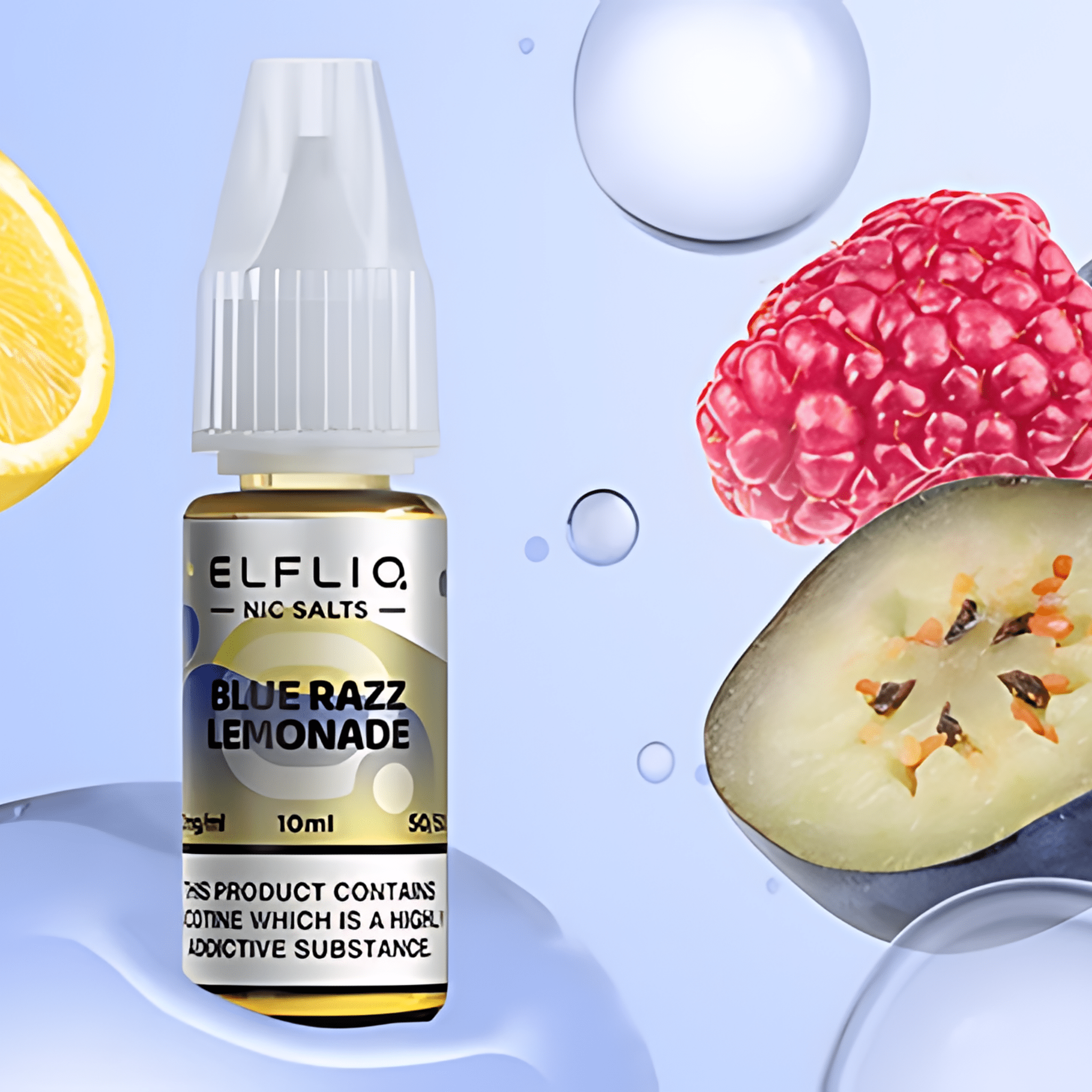 Blue Razz Lemonade Nic Salt E - Liquid by Elfliq Elf Bar - Nic Salts - Mystic City Vape Store