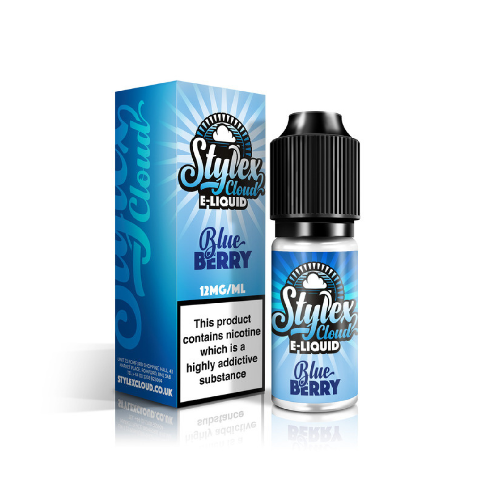 Blue Berry 50_50 10ml E-liquid by Stylex Cloud