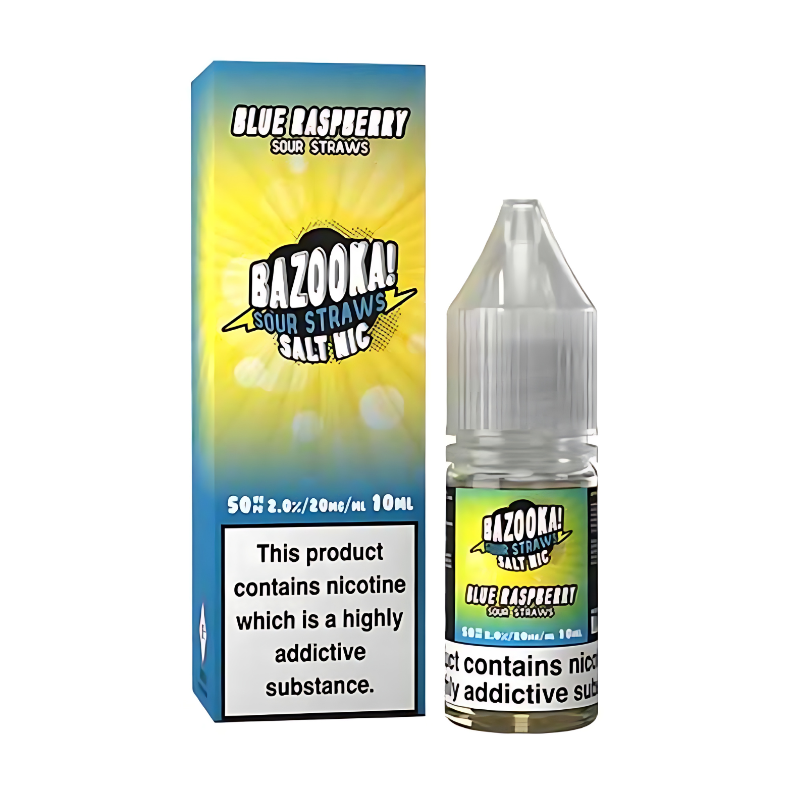 Blue Raspberry Nic Salt E-Liquid by Bazooka