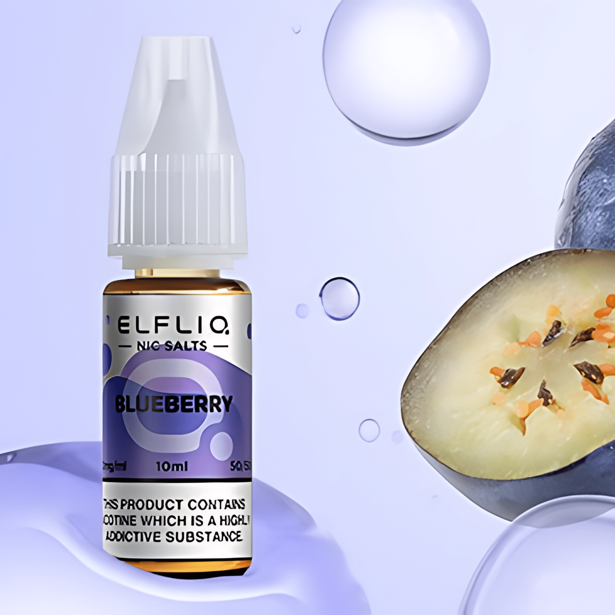 Blueberry Nic Salt E - Liquid by Elfliq Elf Bar - Nic Salts - Mystic City Vape Store