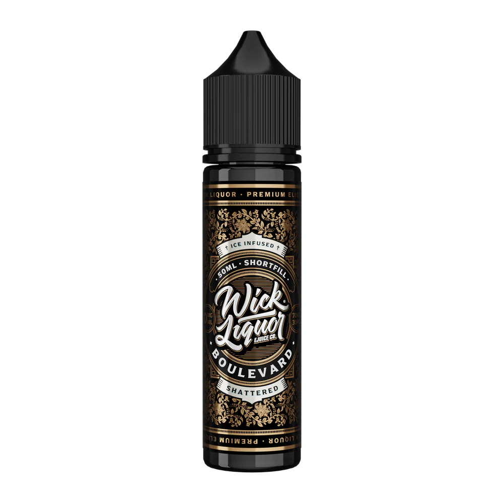 Boulevard Shattered shortfill 50ml E-Liquid by Wick Liquor