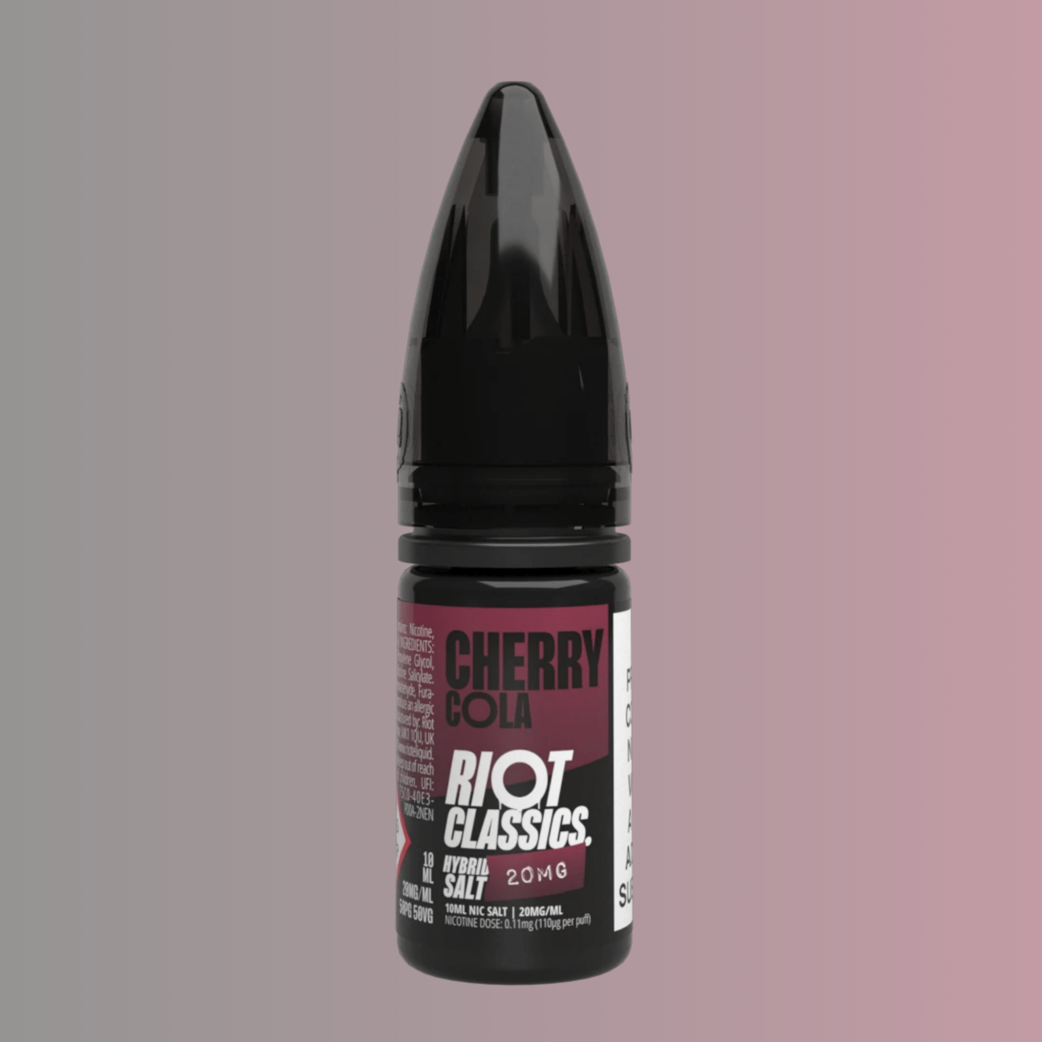 Cherry Cola Hybrid Salt E - Liquid by Riot Classics - Hybrid Nicotine - Mystic City Vape Store