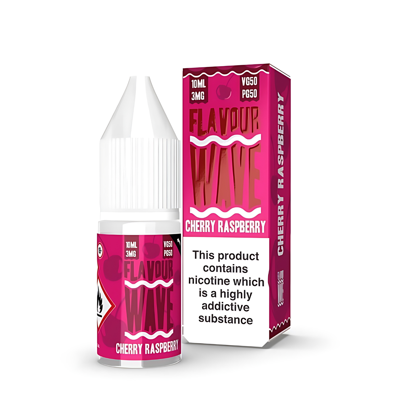 Cherry Raspberry 50_50 10ml E-liquid by Flavour Wave