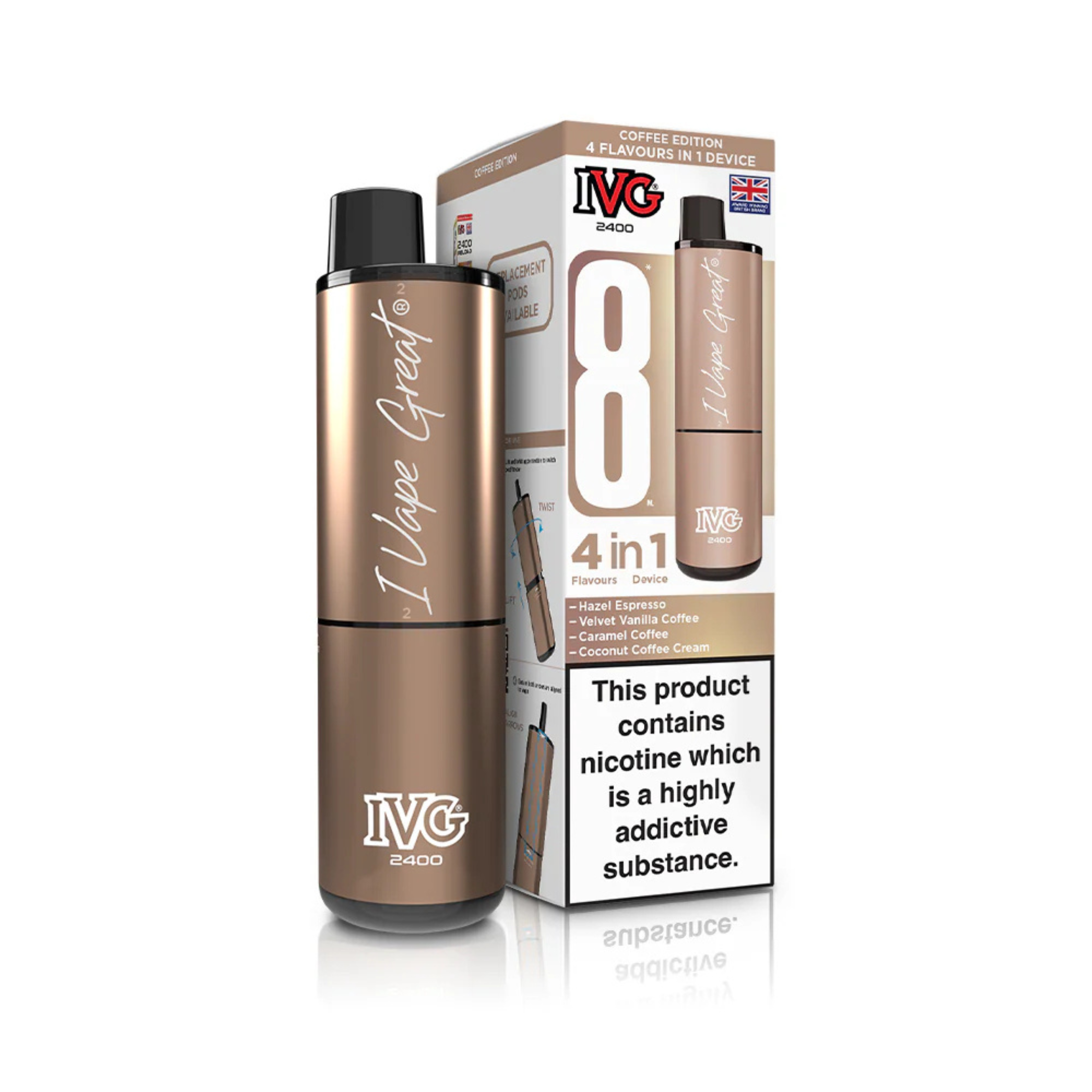 IVG 2400 Puffs 4 in 1 Disposable