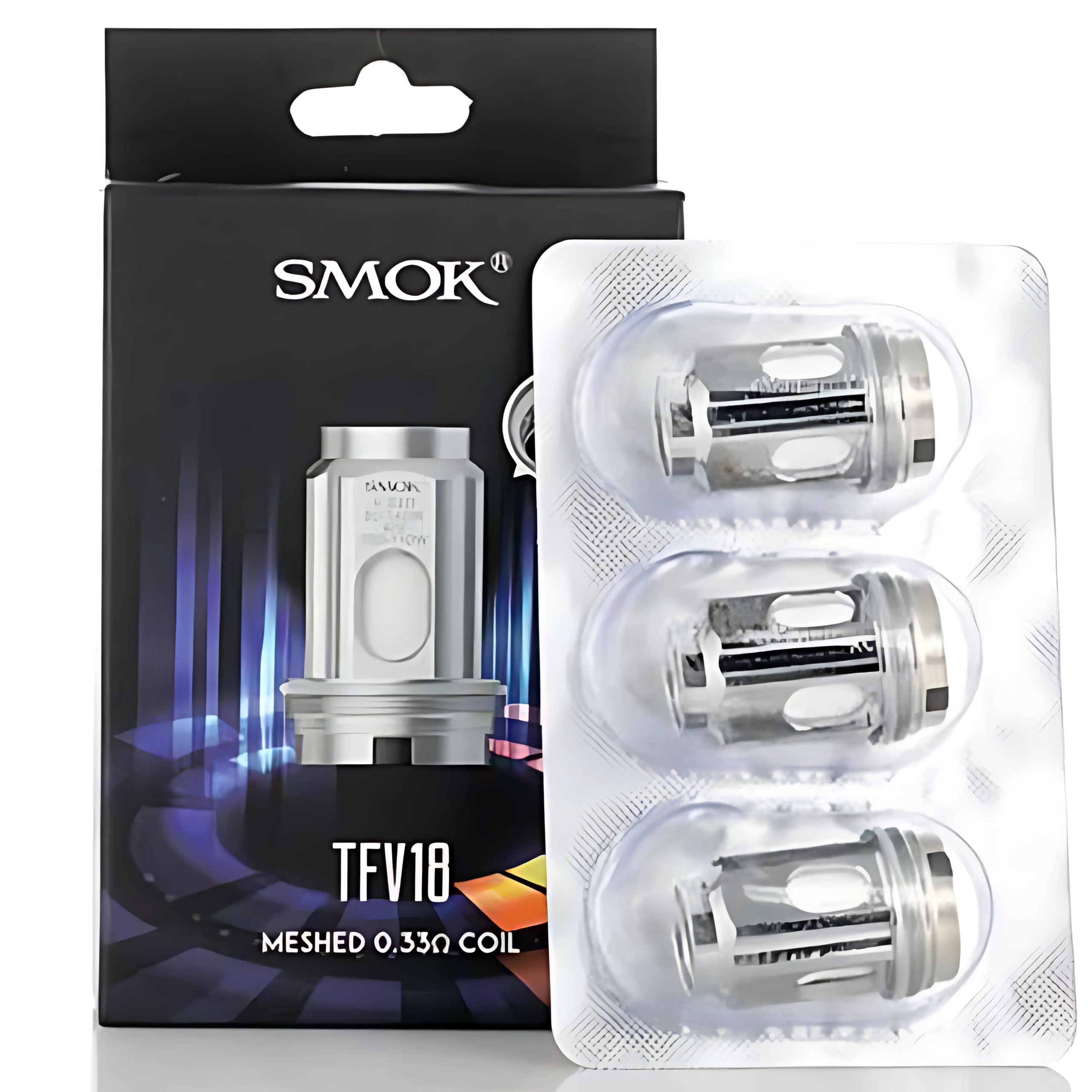 Smok TFV18 Coils 0.15Ω Pack of 3 | Replacement Mesh Atomizer Heads