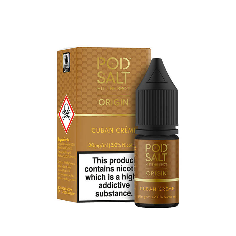 Cuban Creme Nic Salt E-Liquid By Pod Salt