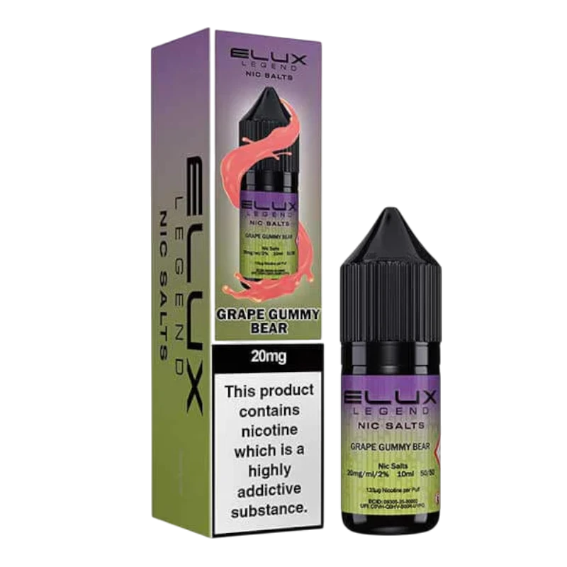 Grape Gummy Bear Nic Salt E-Liquid by Elux