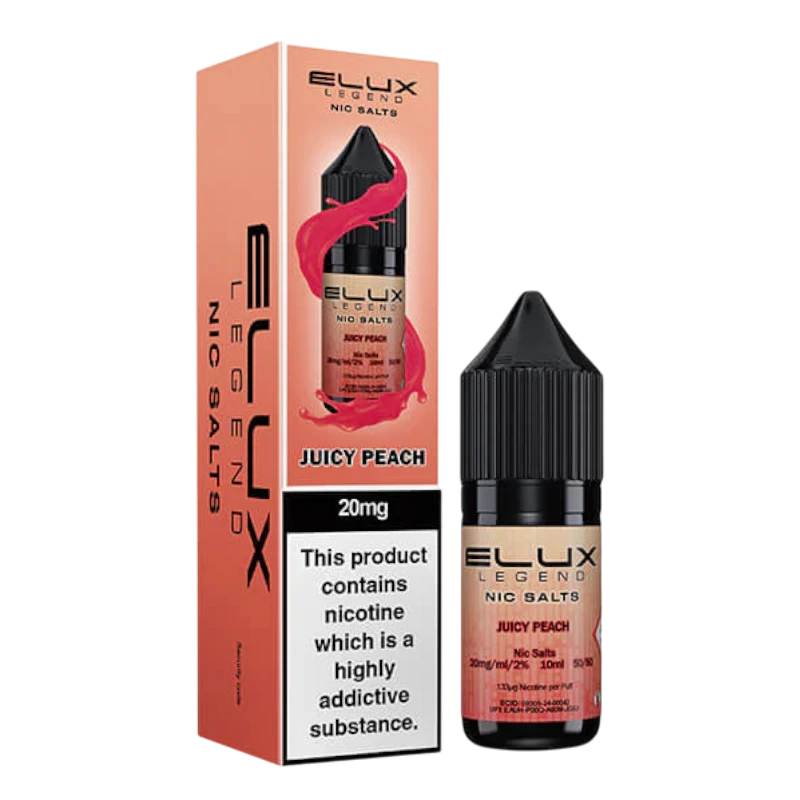 Juicy Peach Nic Salt E-Liquid by Elux