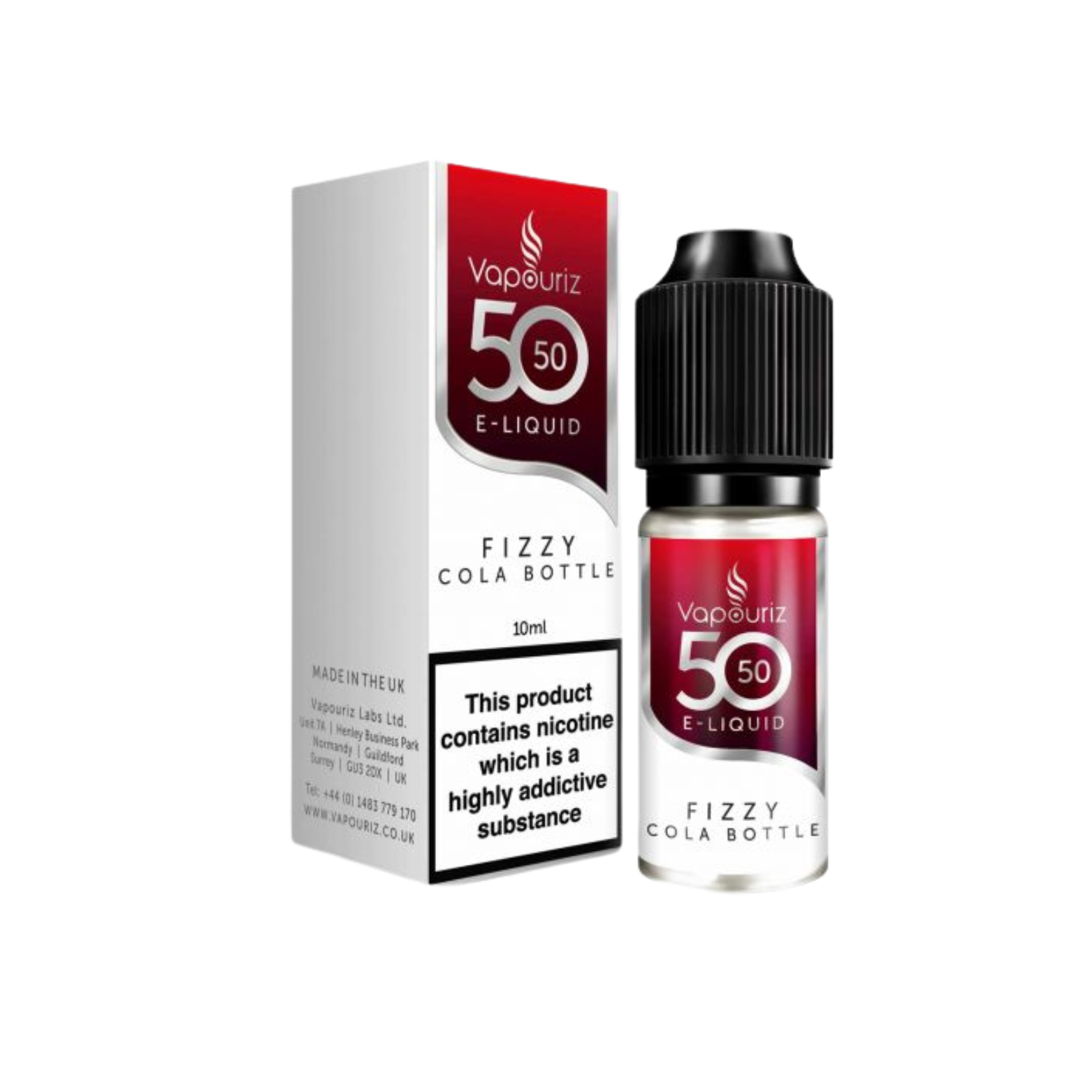 Fizzy Cola Bottles 50_50 10ml E-liquid by Vapouriz