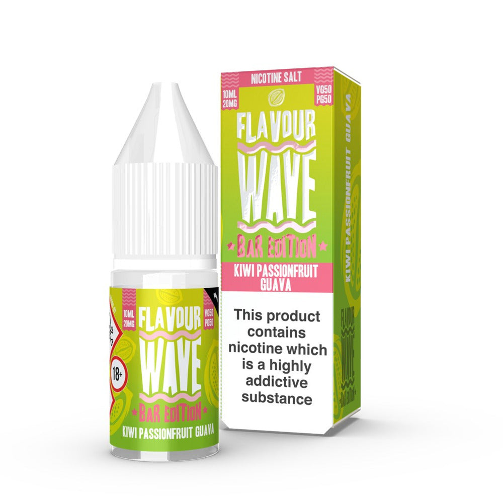 Kiwi Passionfruit Guava Nic Salt E-Liquid by Flavour Wave Bar Edition