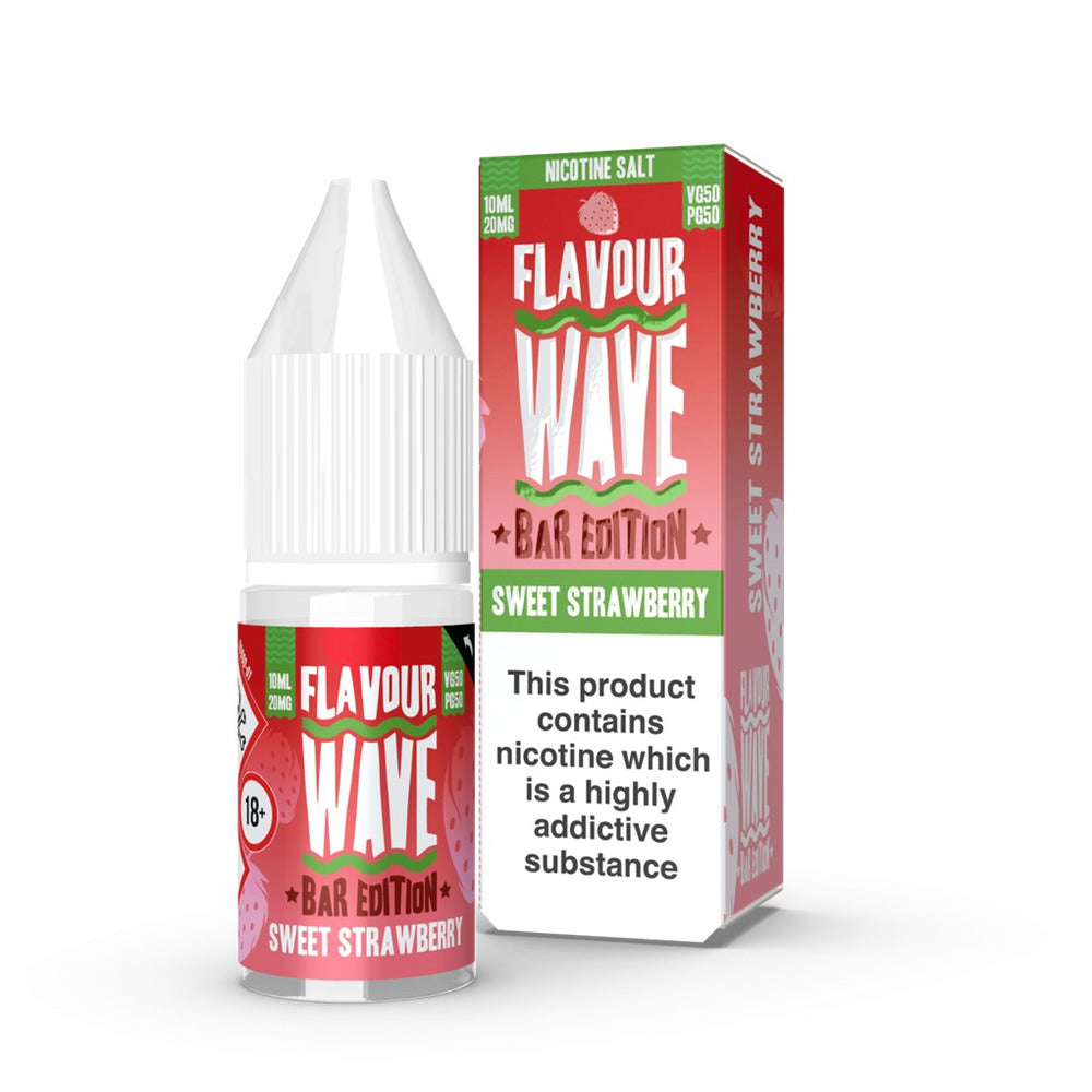 Sweet Strawberry Nic Salt E-Liquid by Flavour Wave Bar Edition