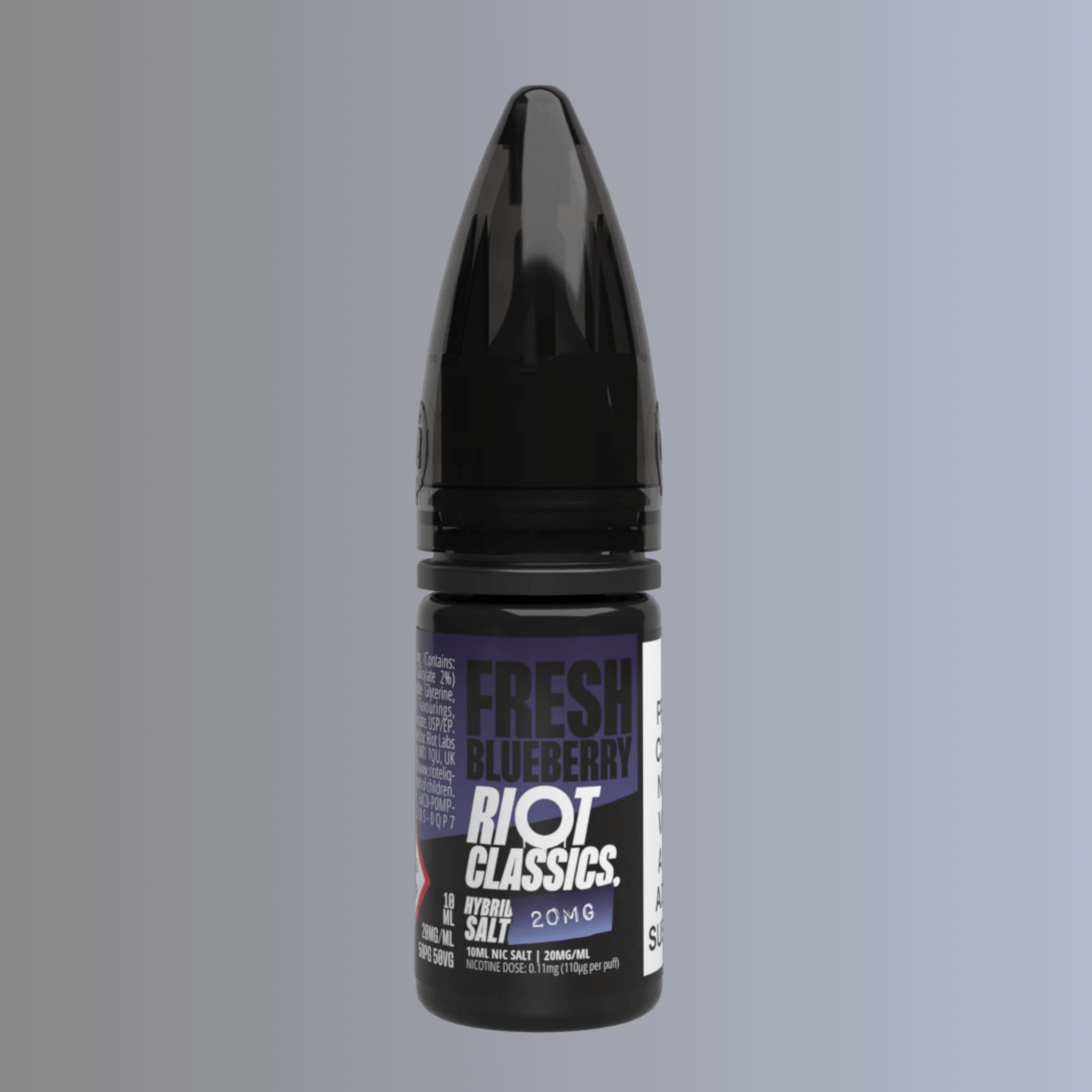 Fresh Blueberry Hybrid Salt E - Liquid by Riot Classics - Hybrid Nicotine - Mystic City Vape Store