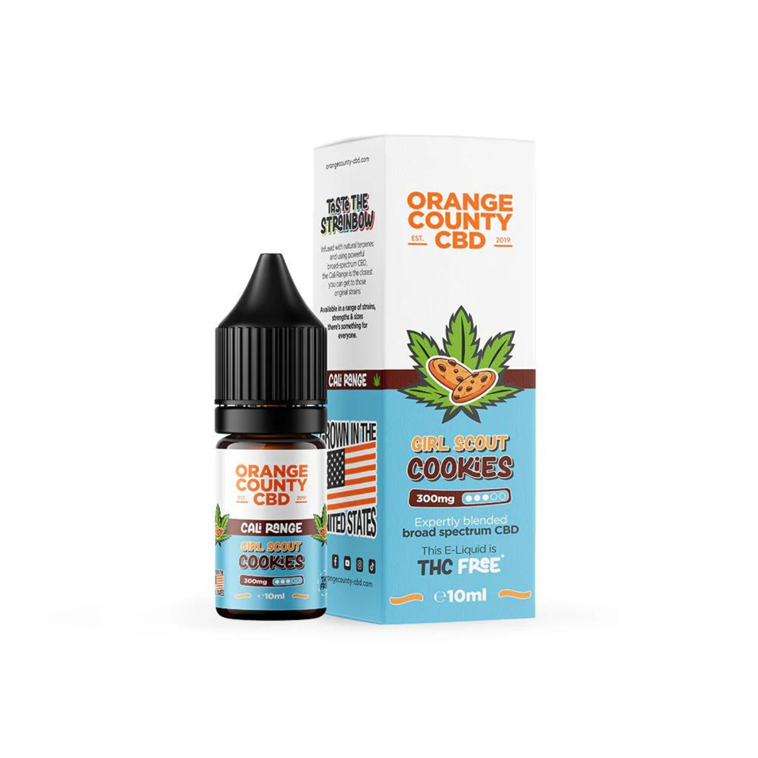 Girl Scout Cookies 300mg CBD 10ml E-liquid By Orange County