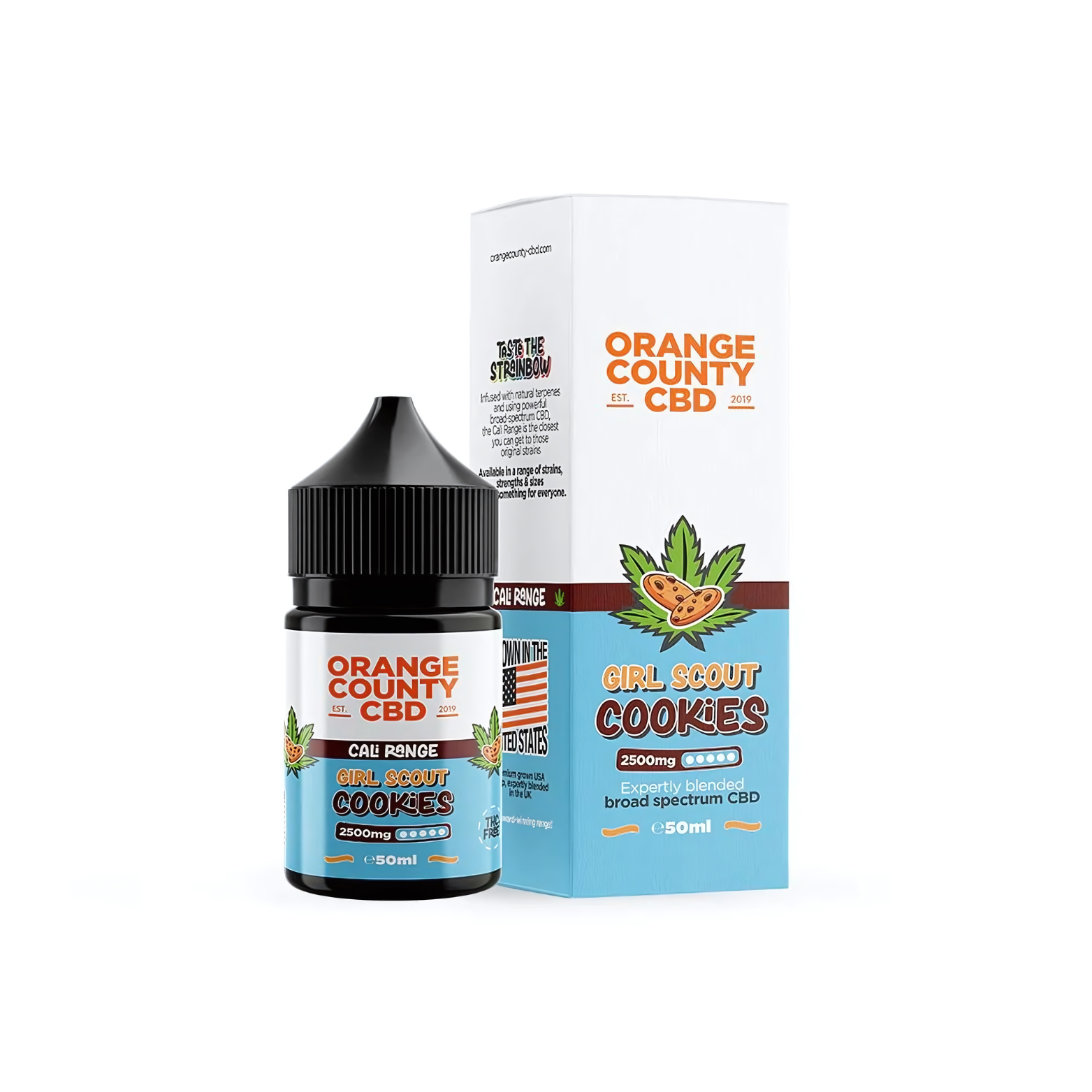 Girl Scout Cookies 2500mg CBD 50ml E-liqud By Orange County