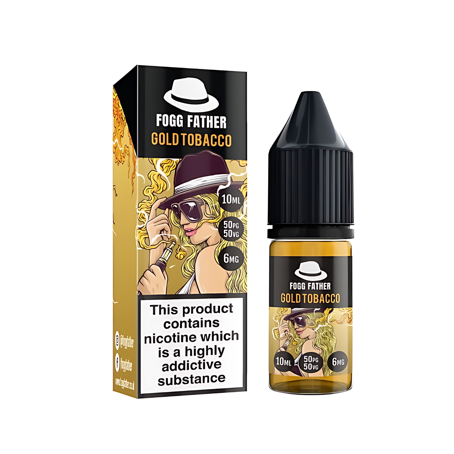 Gold Tobacco 50:50 10ml E-liquid by Fogg Father