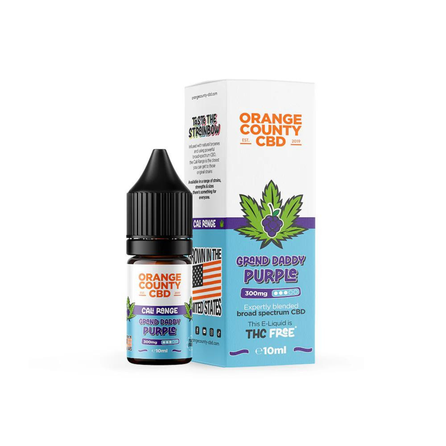 Grand Daddy Purple 300mg CBD 10ml E-liquid By Orange County