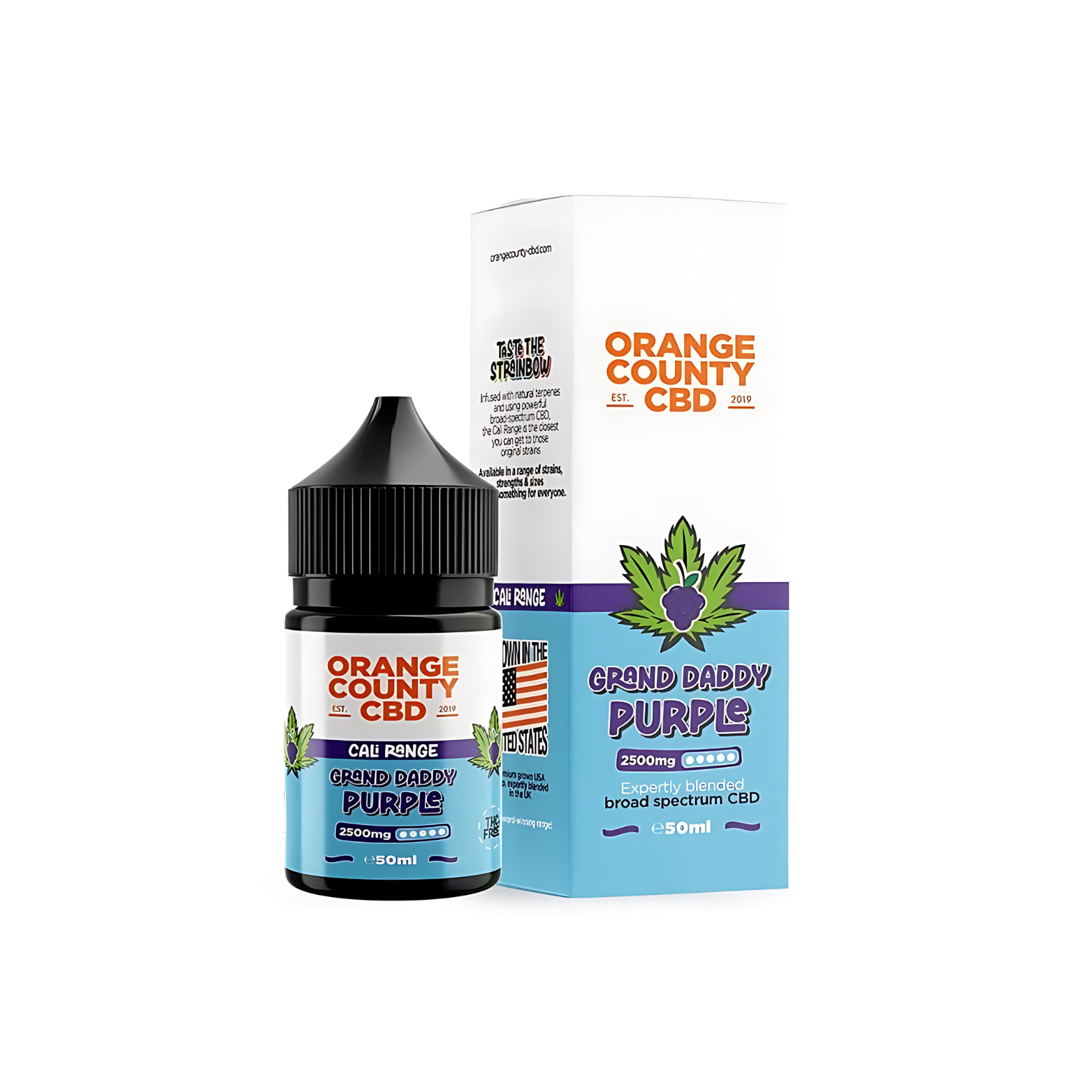 Grand Daddy Purple 2500mg CBD 50ml E-liqud By Orange County