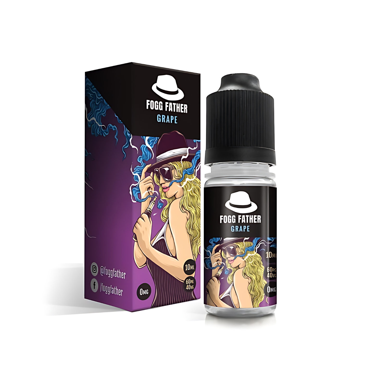 Grape 50:50 10ml E-liquid by Fogg Father