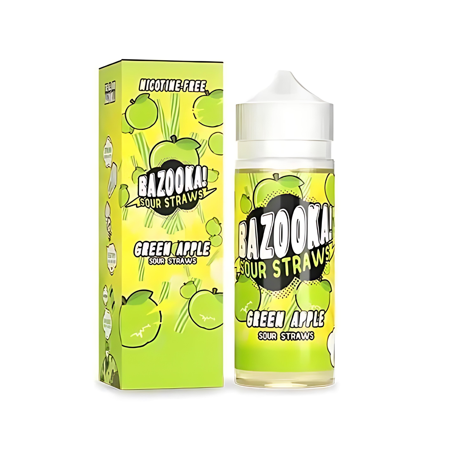 Green Apple Short fill 100ml E-Liquid by Bazooka