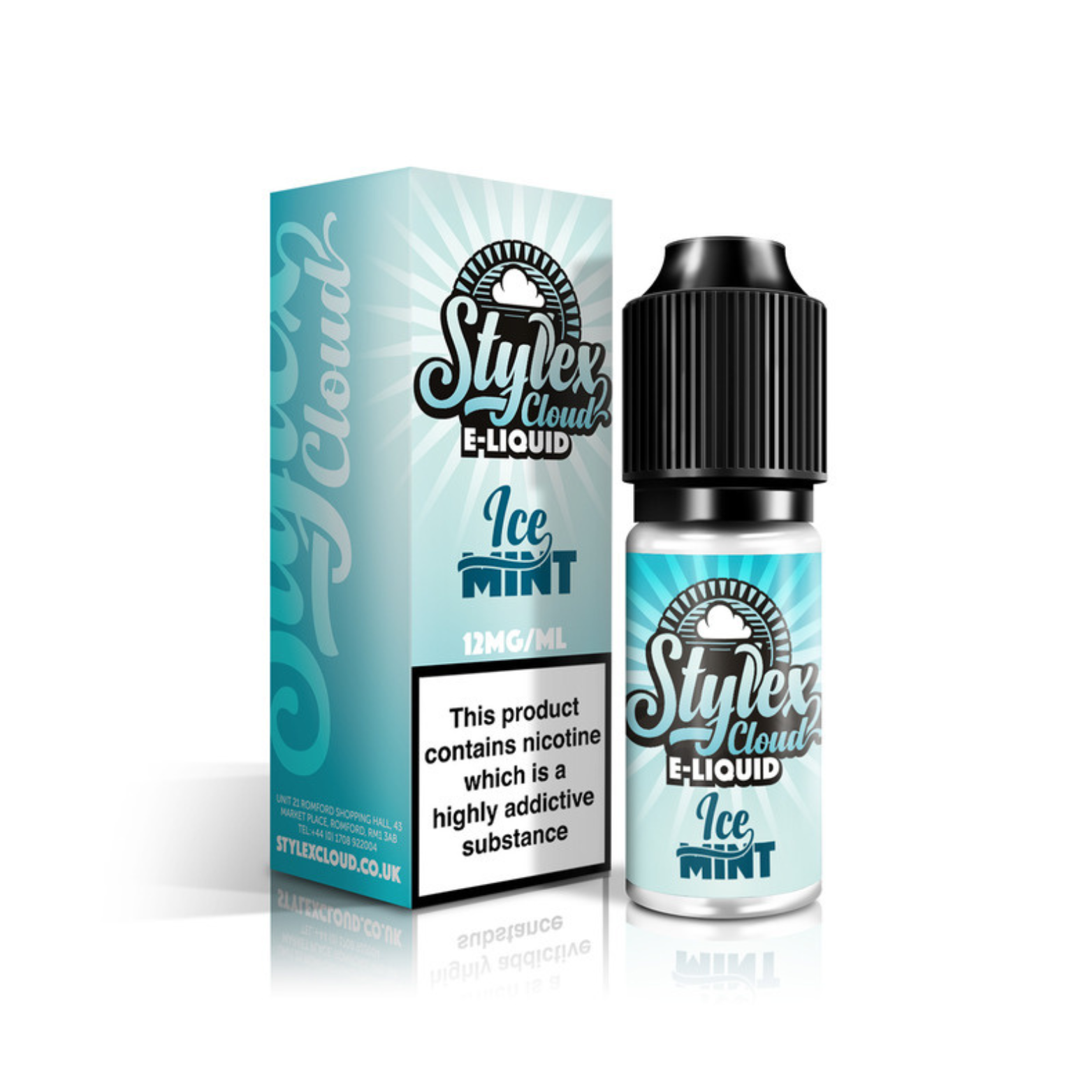 Ice Mint 50_50 10ml E-liquid by Stylex Cloud