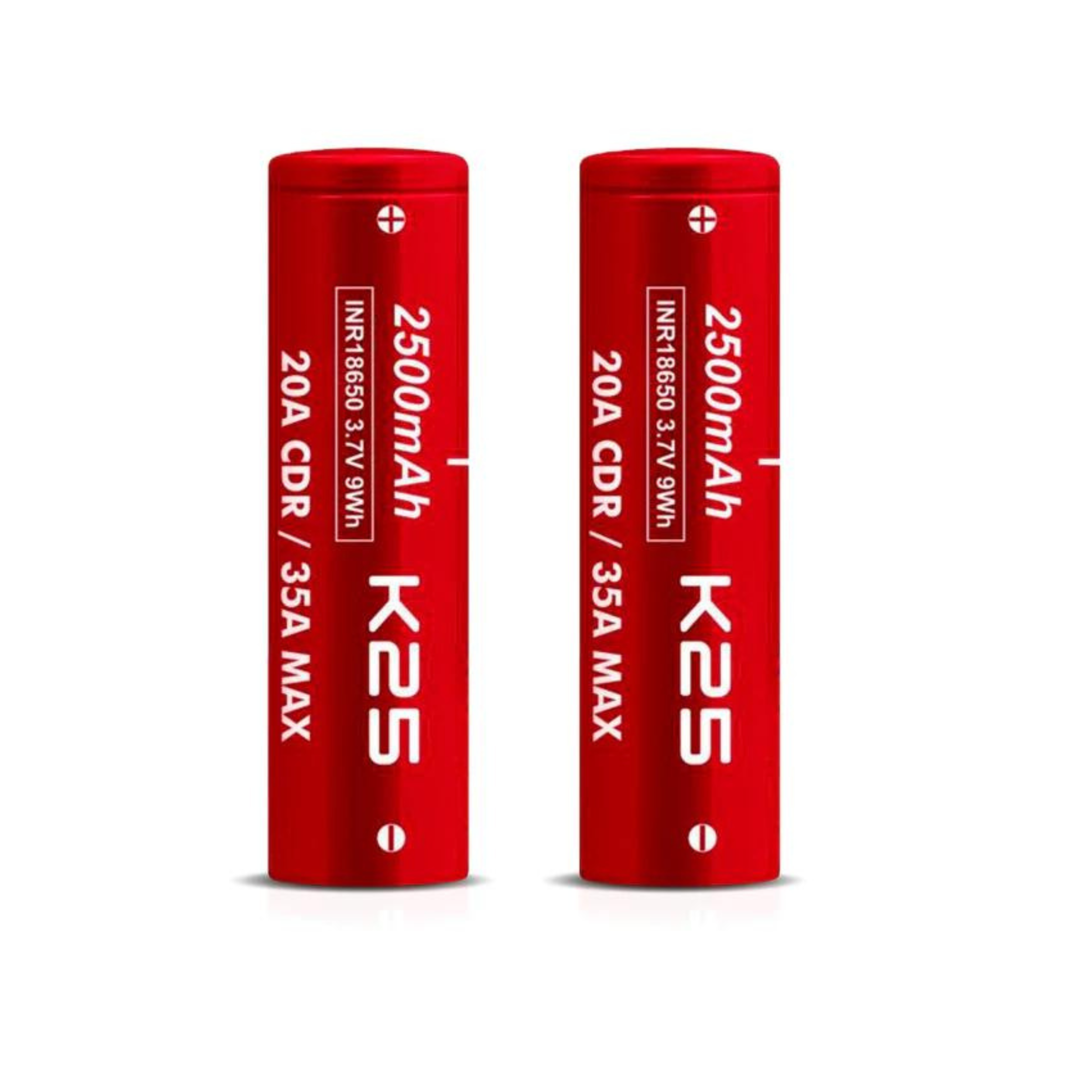 K25 2500mah  20A 18650 Battery By Vapecell