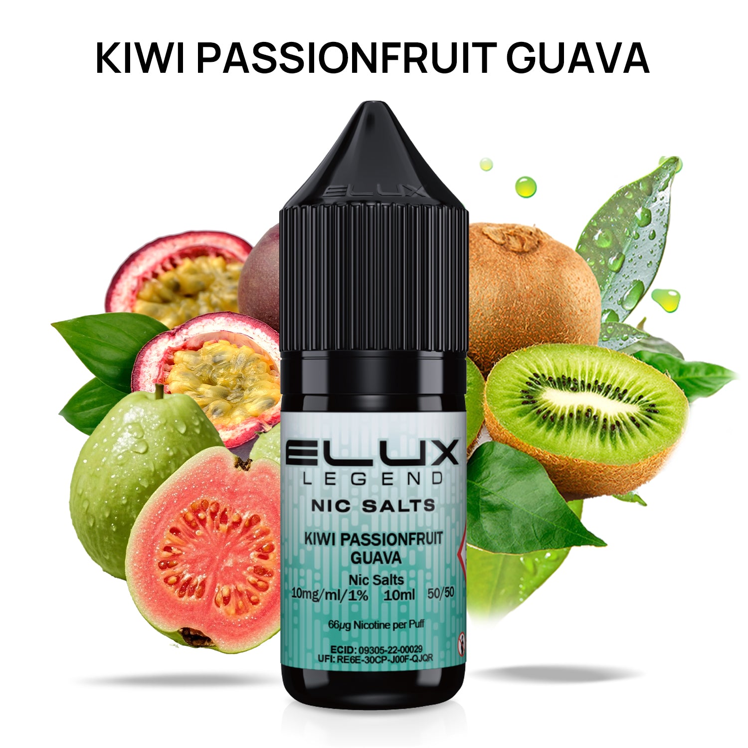 Kiwi Passionfruit Guava Nic Salt E-Liquid by Elux