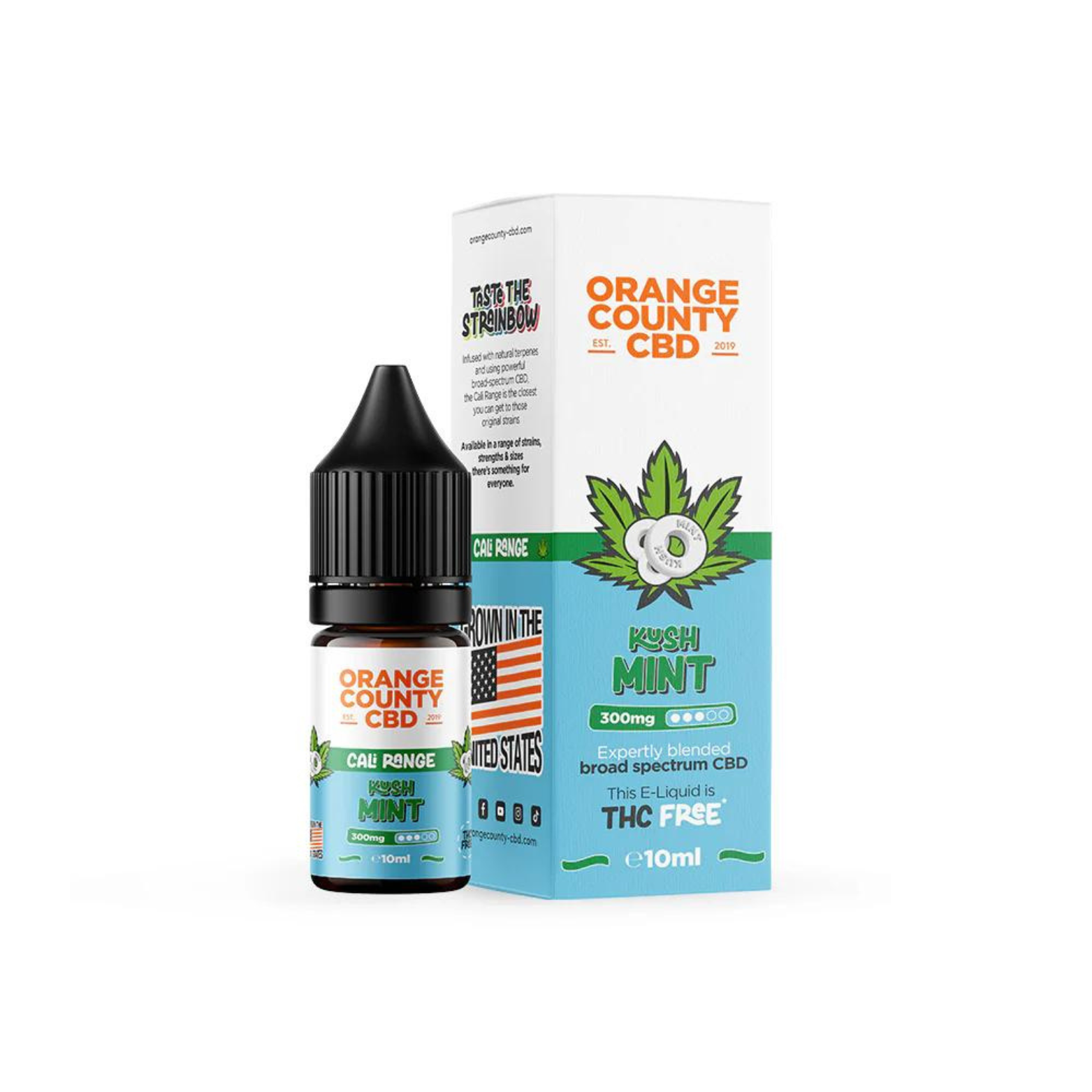 Kush Mint 300mg CBD 10ml E-liquid By Orange County