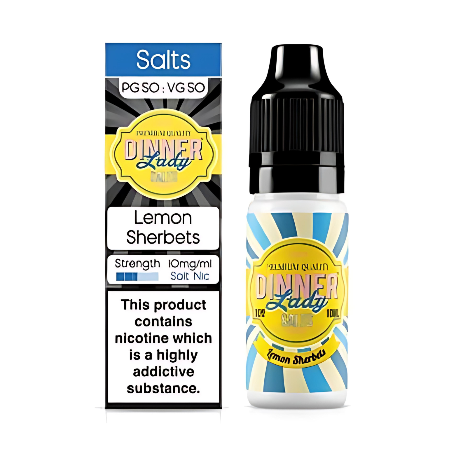 Lemon Sherbets Nic Salt E-Liquid by Dinner Lady