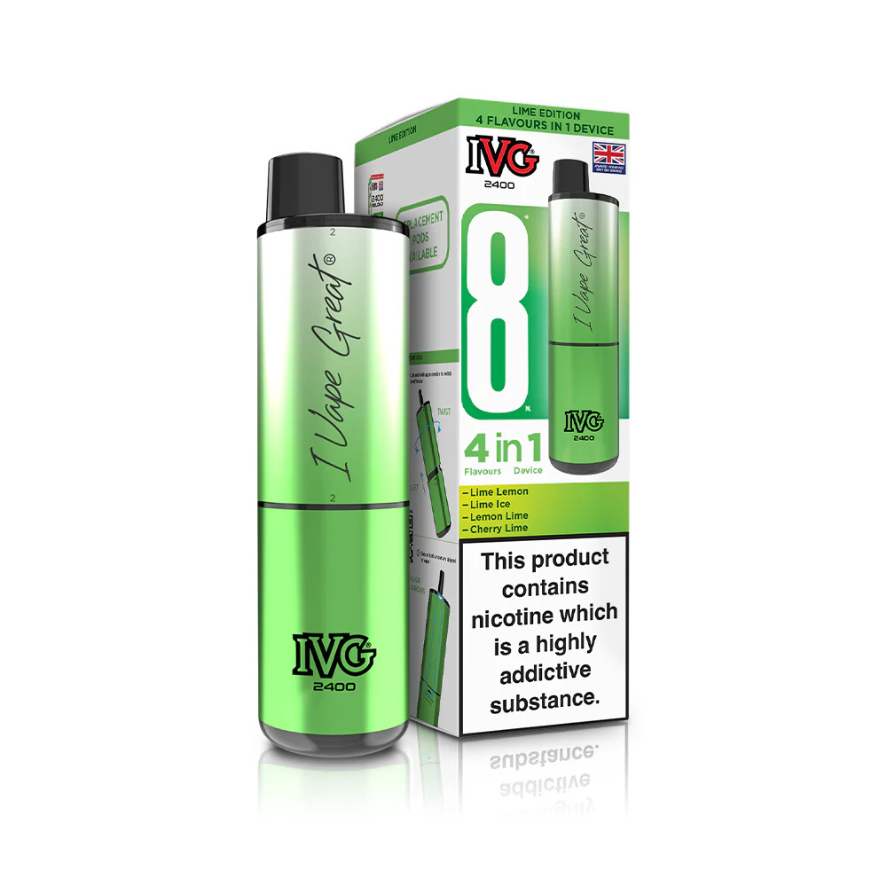 IVG 2400 Puffs 4 in 1 Disposable