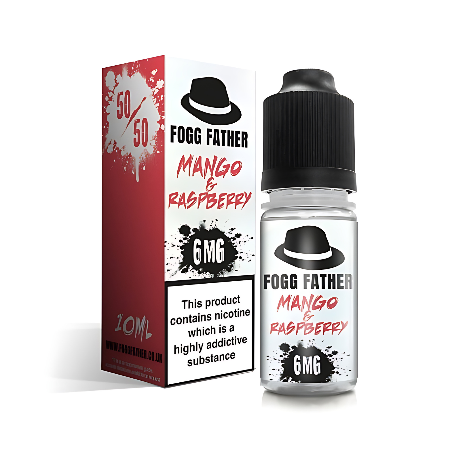 Mango & Raspberry 50:50 10ml E-liquid by Fogg Father