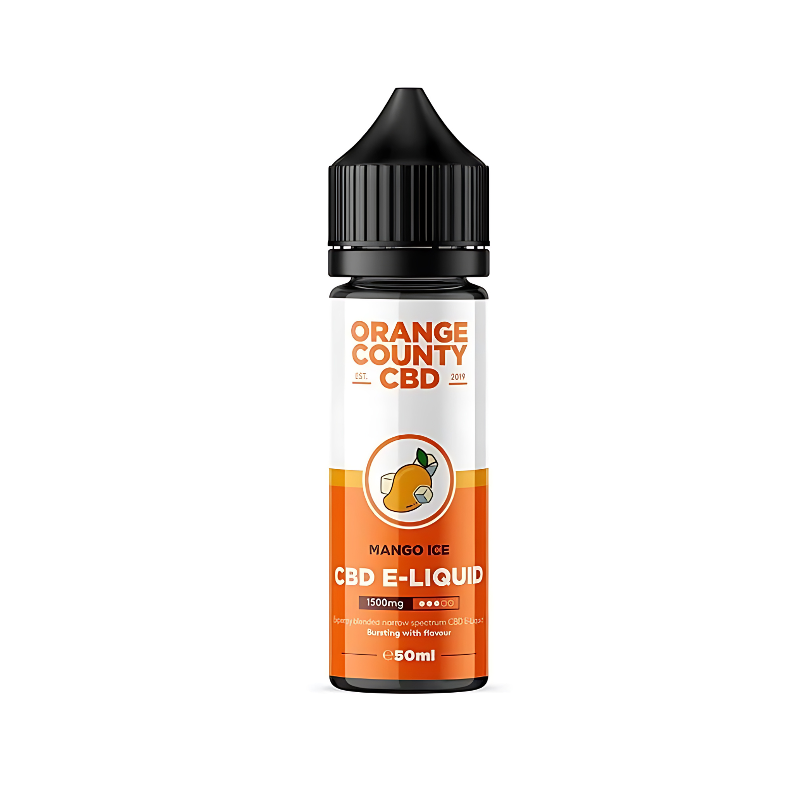 Mango Ice 1500mg CBD 50ml  E-liqud By Orange County