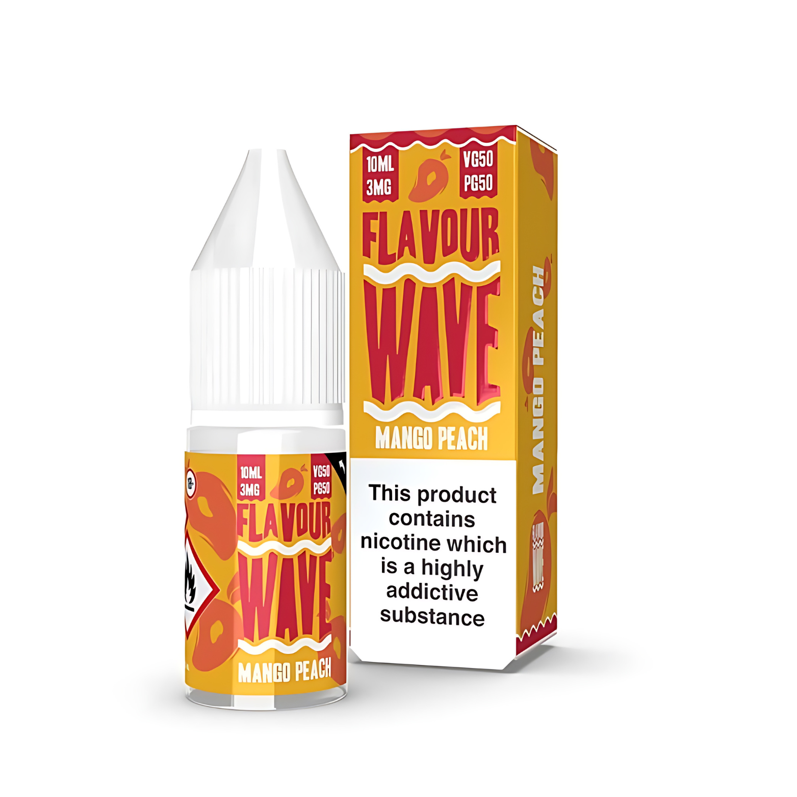 Mango Peach 50_50 10ml E-liquid by Flavour Wave