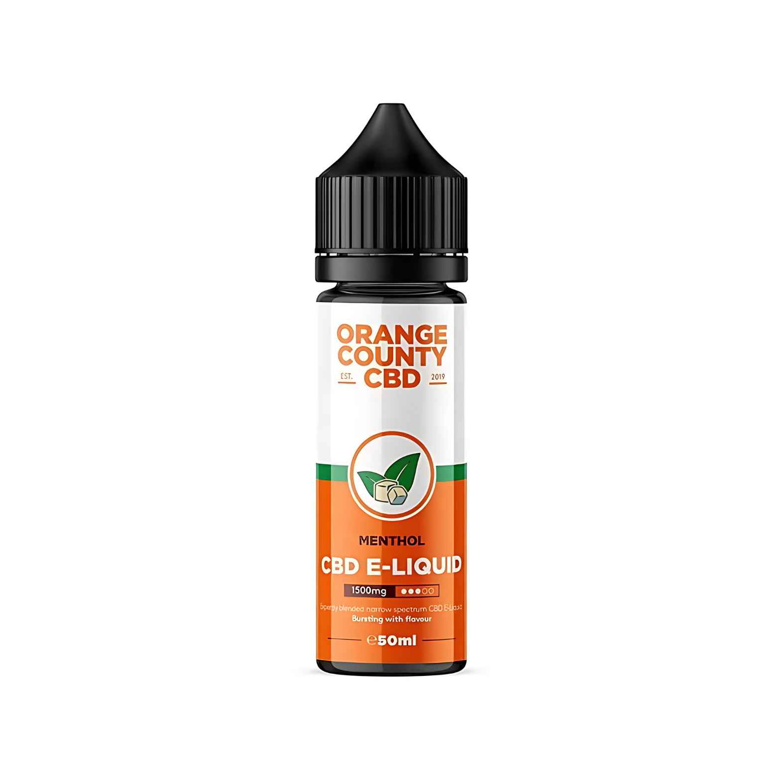 Menthol 1500mg CBD 50ml  E-liqud By Orange County