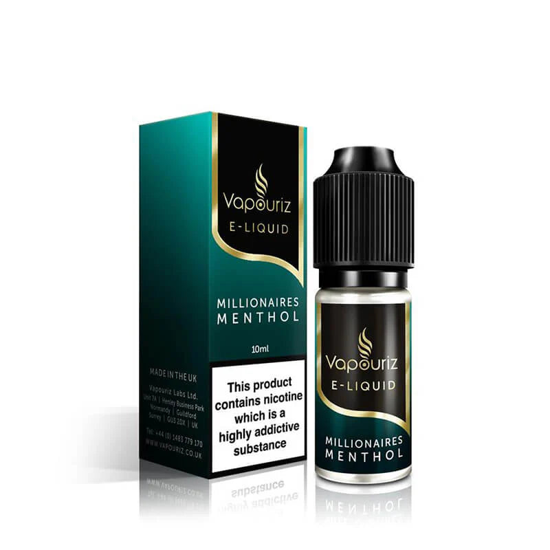 Millionaires Menthol 50:50 10ml E-liquid by Vapouriz