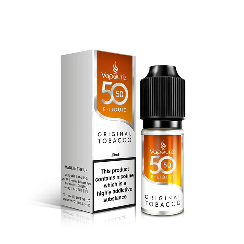 Original Tobacco 50:50 10ml E-liquid by Vapouriz