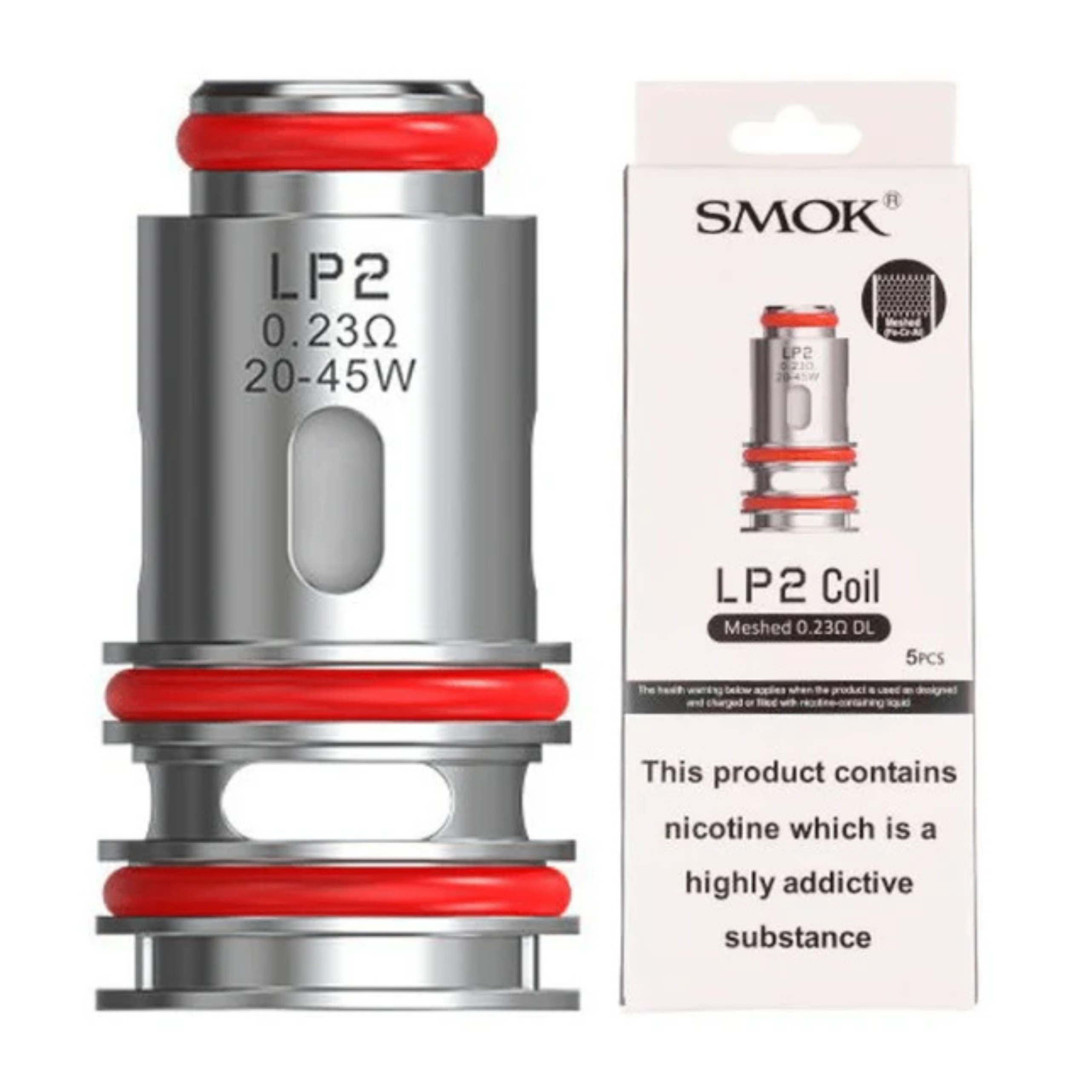 Smok LP2 Replacement Coils 5 Pack – Authentic Mesh Vape Coils