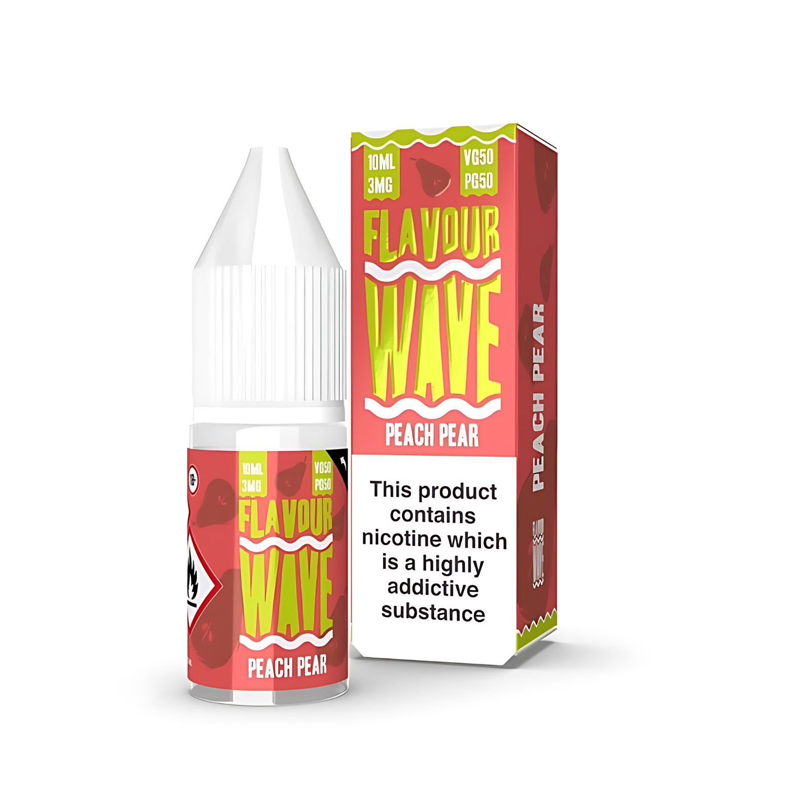 Peach Pear 50_50 10ml E-liquid by Flavour Wave