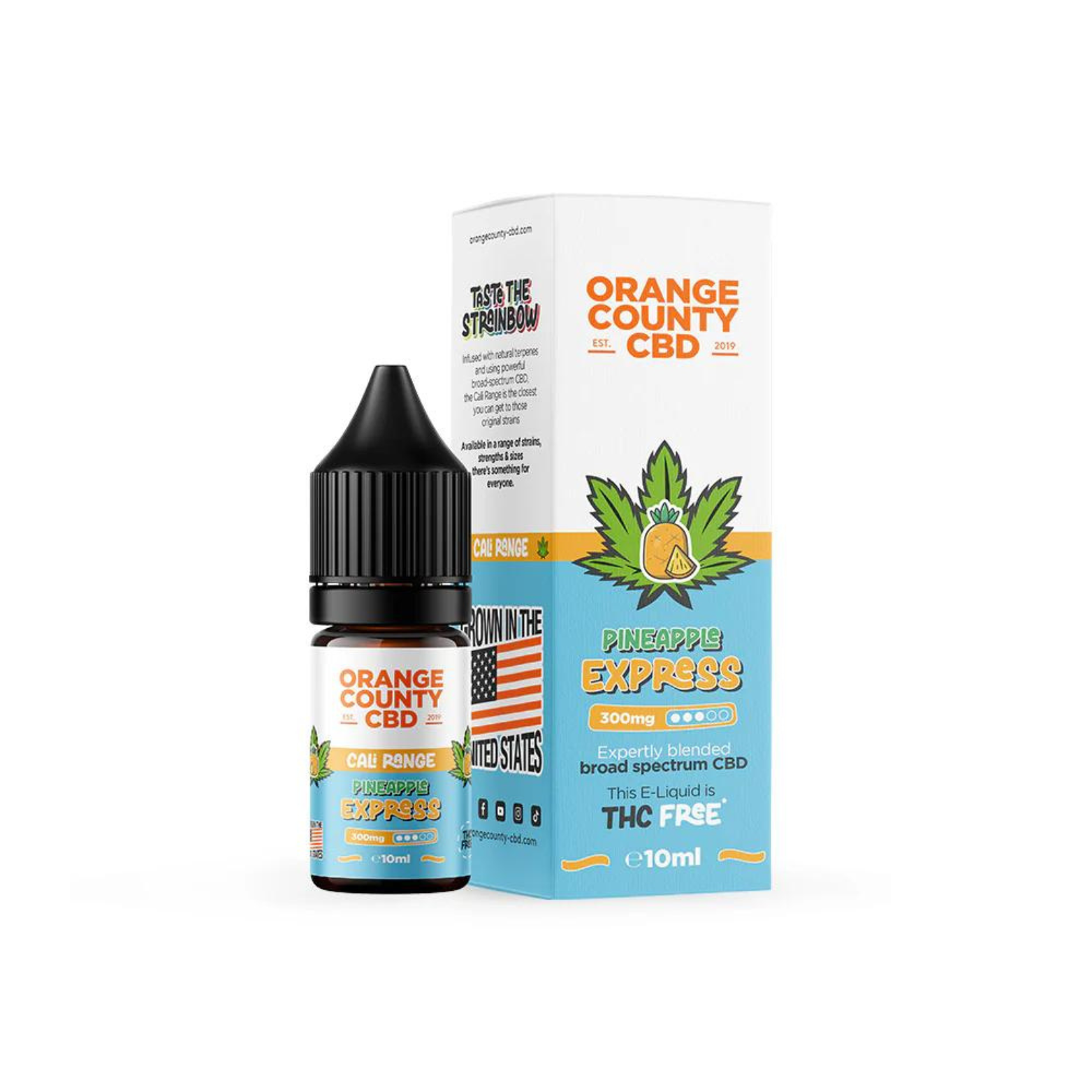 Pineapple Express 300mg CBD 10ml E-liquid By Orange County