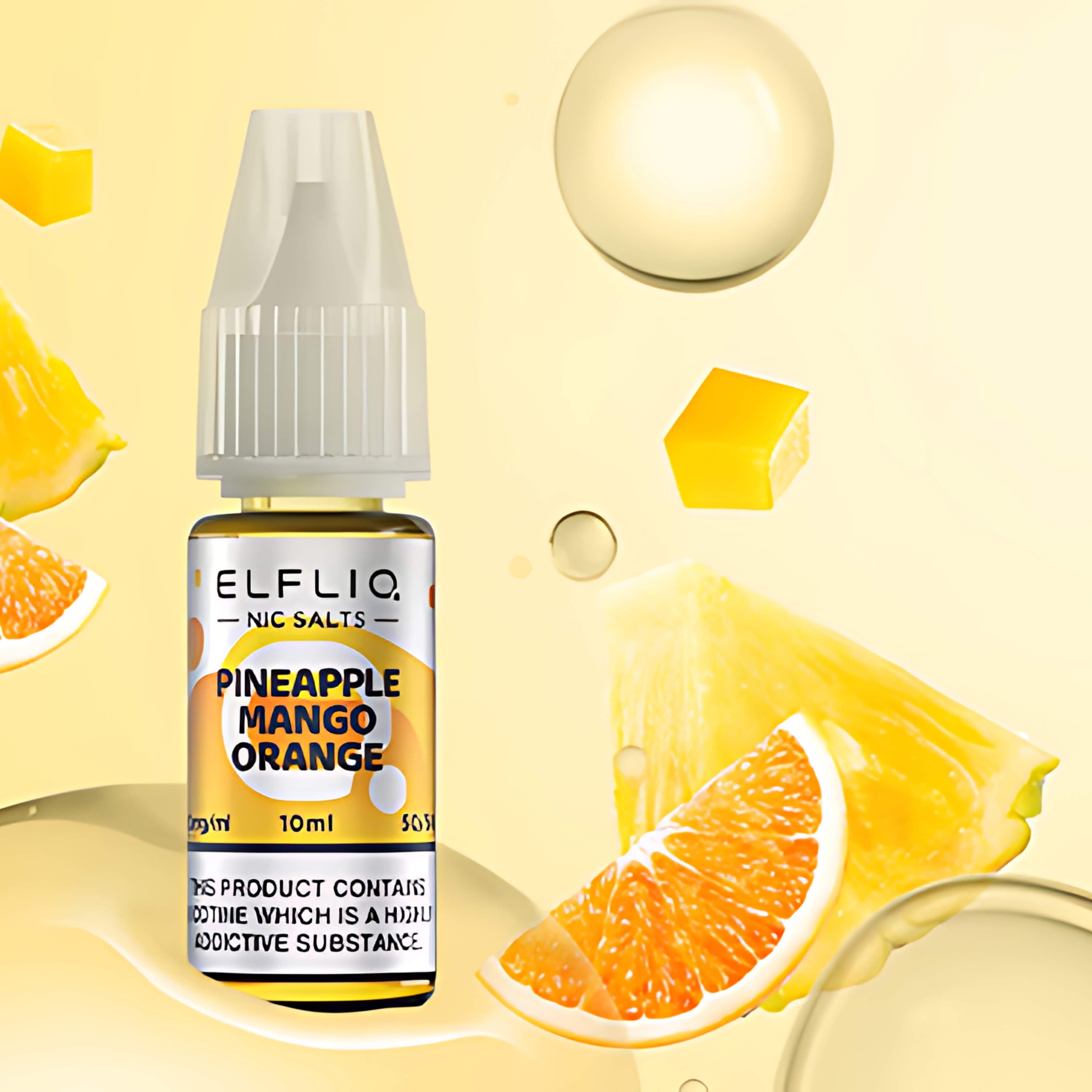 Pineapple Mango Orange Nic Salt E-Liquid by Elfliq Elf Bar