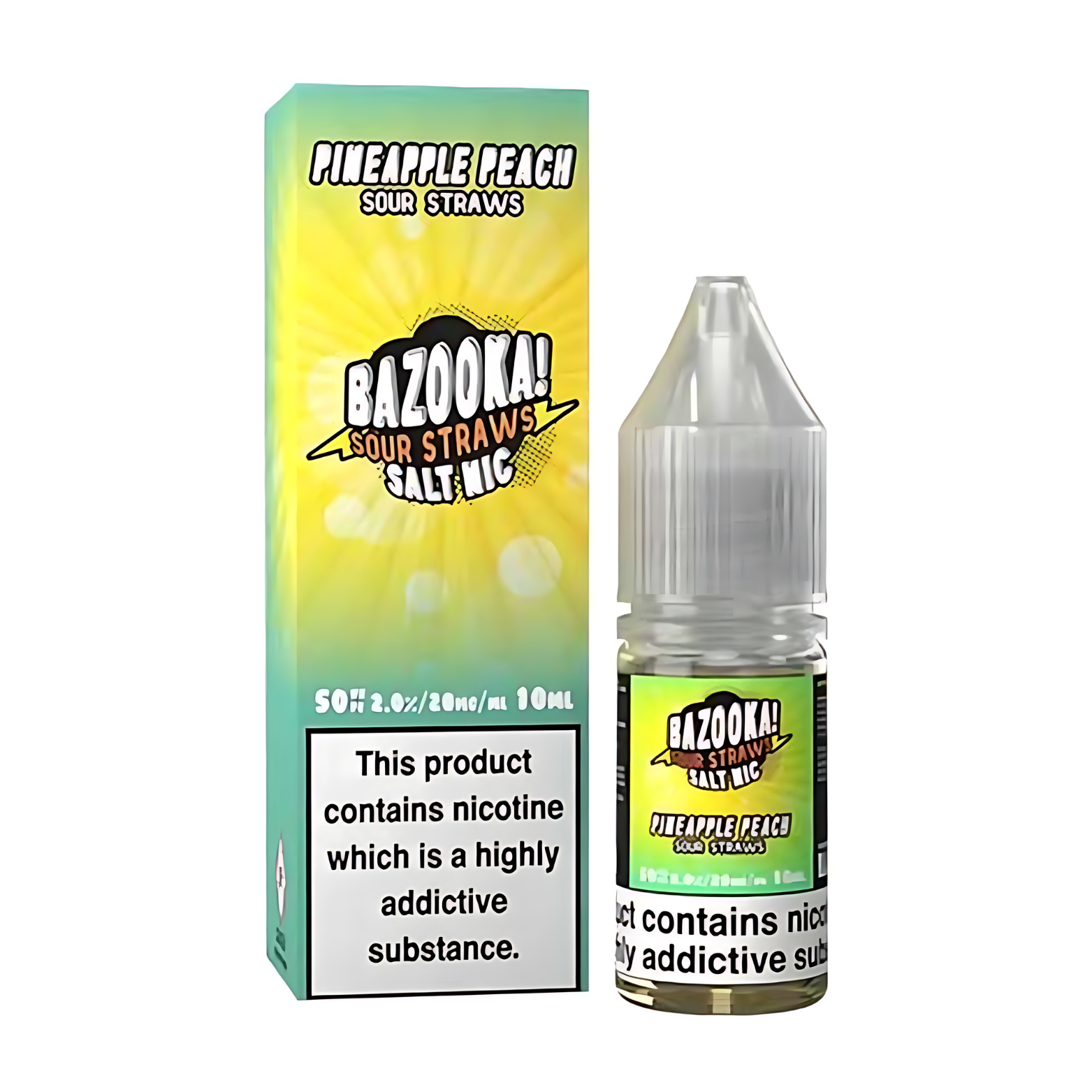 Pineapple Peach Nic Salt E-Liquid by Bazooka