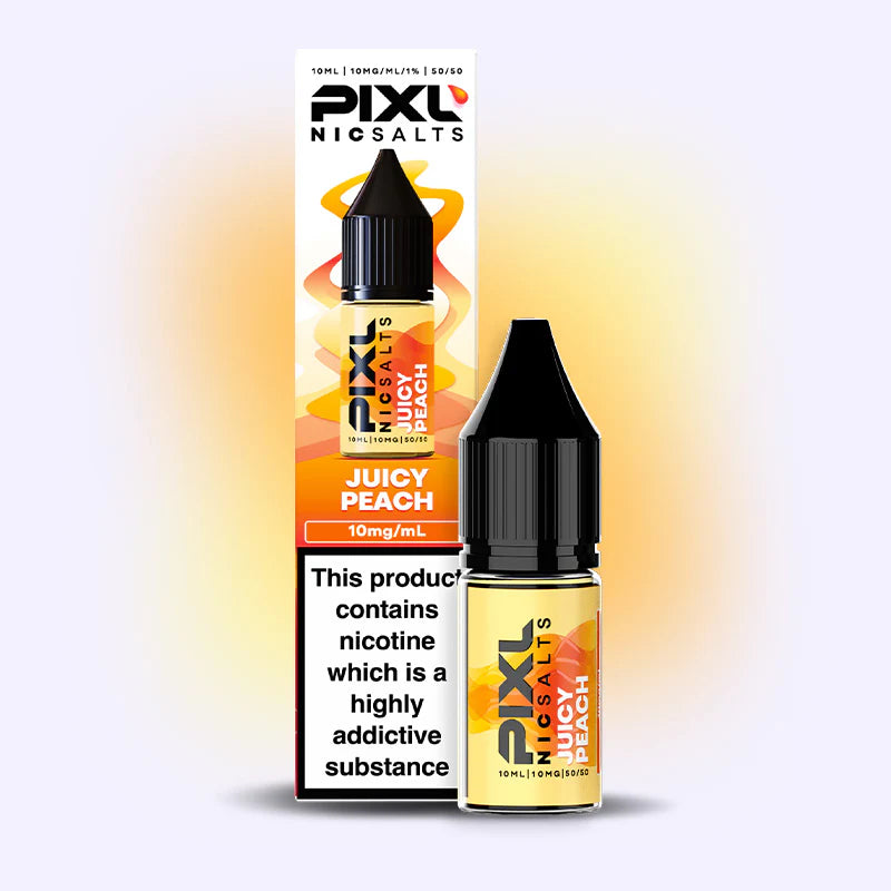 Juicy Peach Nic Salt E-liquid By Pixl