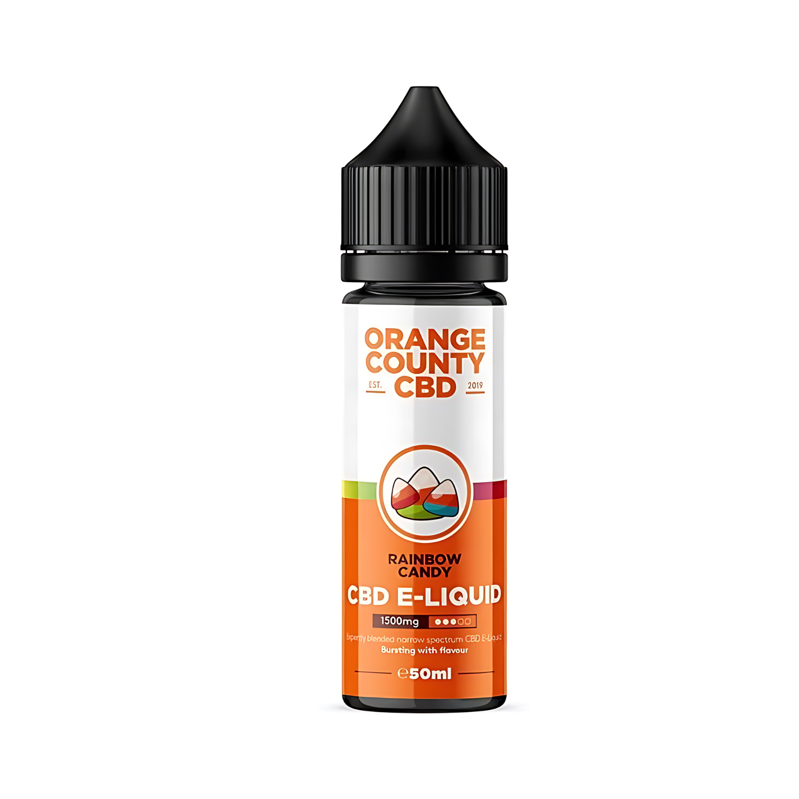 Rainbow Candy 1500mg CBD 50ml  E-liqud By Orange County