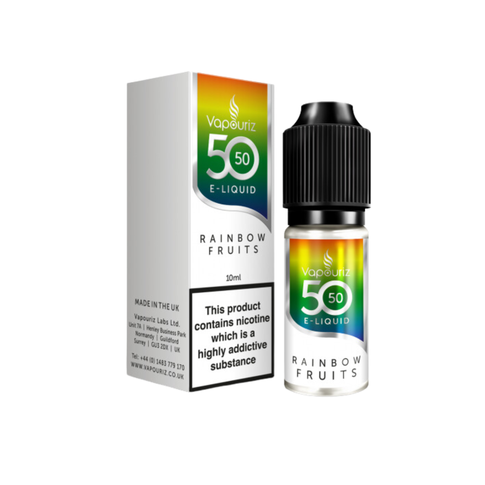 Rainbow Fruits  50_50 10ml E-liquid by Vapouriz