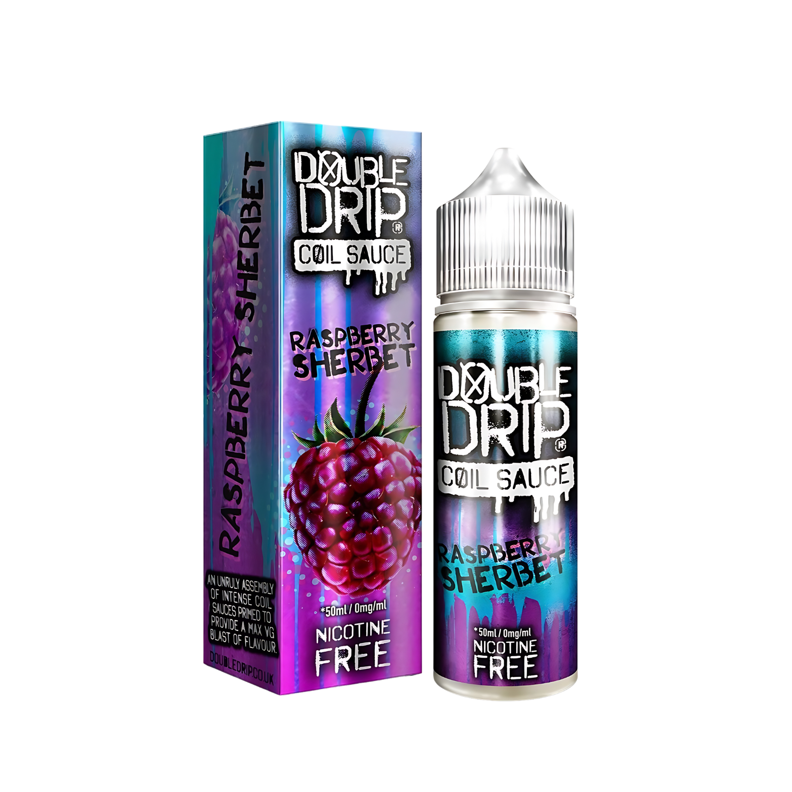 Rasberry Sherbet Shortfill 50ml E-liquid by Double Drip