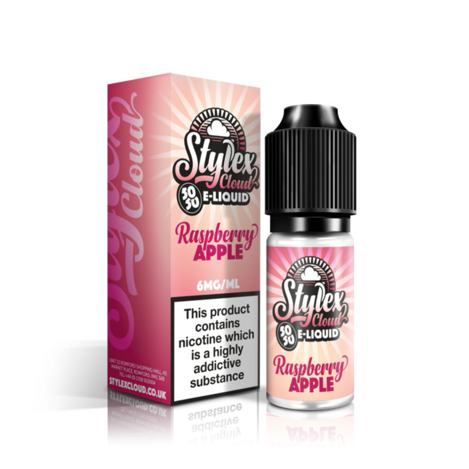 Raspberry Apple 50_50 10ml E-liquid by Stylex Cloud