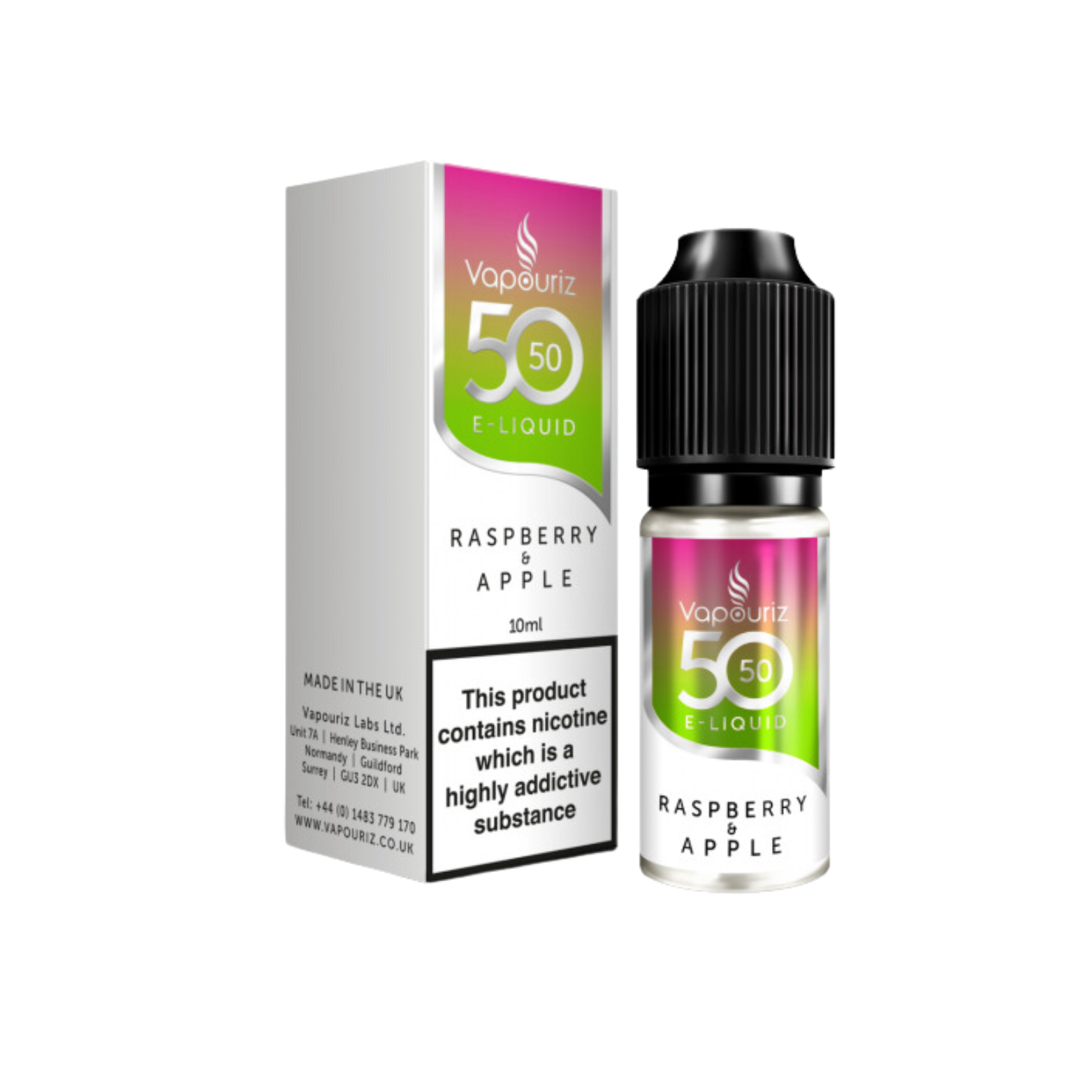 Raspberry & Apple  50_50 10ml E-liquid by Vapouriz