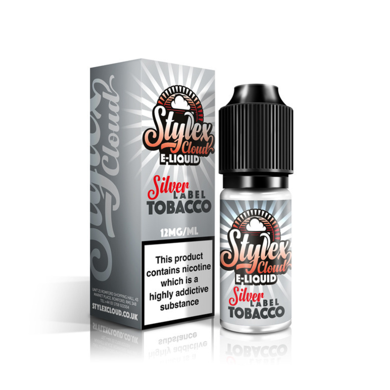 Silver Label Tobacco 50_50 10ml E-liquid by Stylex Cloud