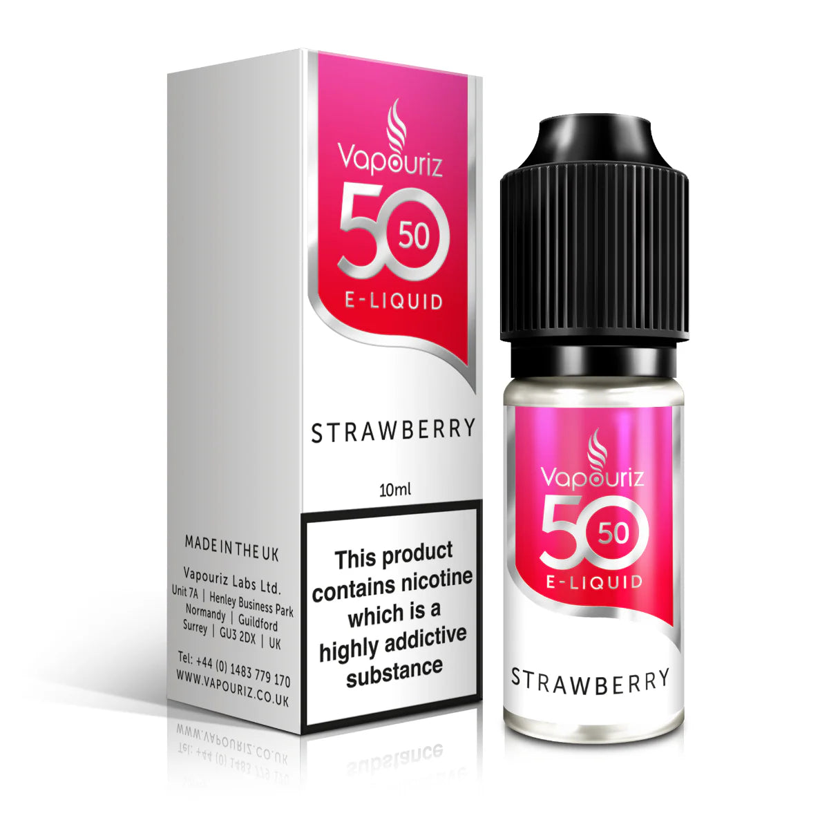 Strawberry 50:50 10ml E-liquid by Vapouriz