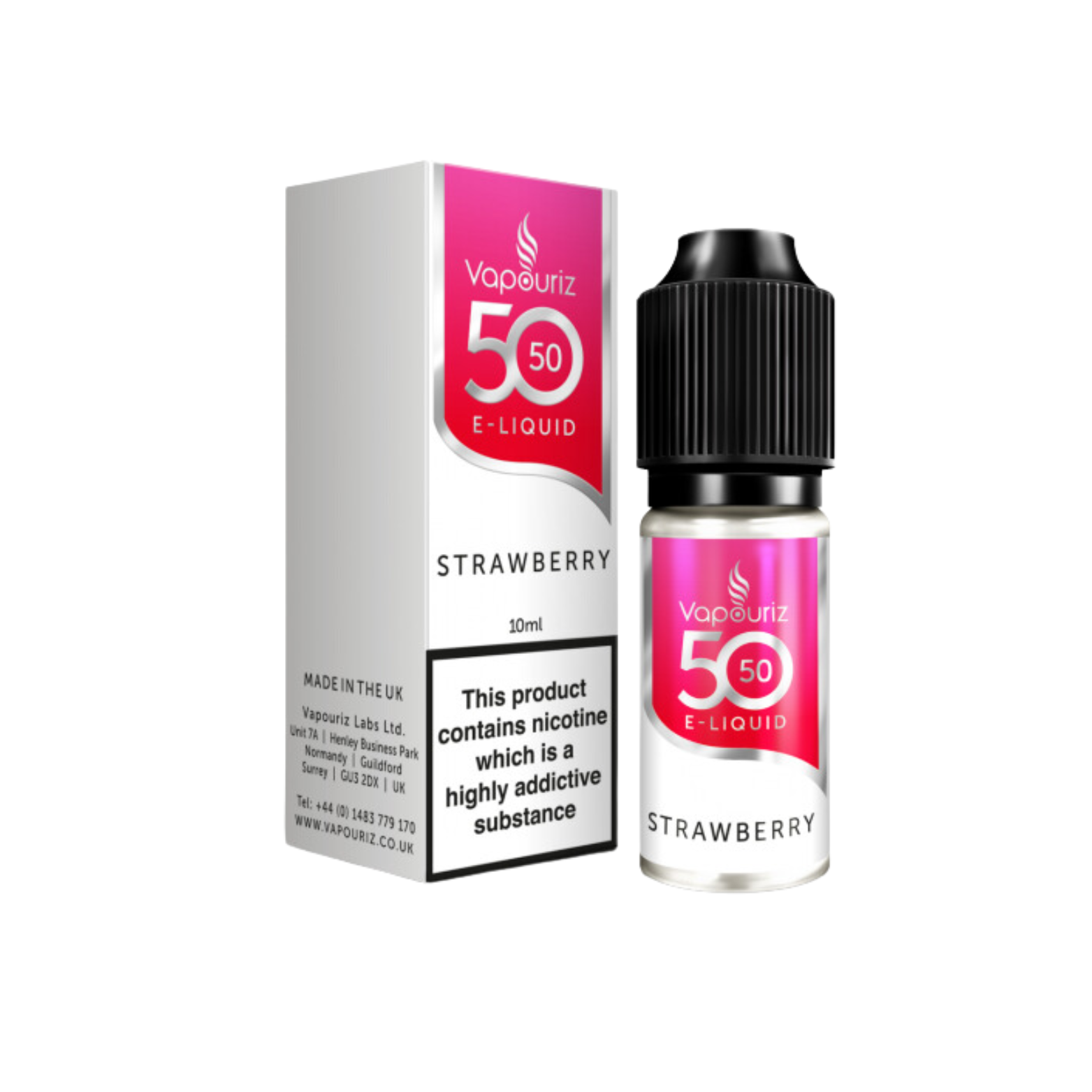 Strawberry  50_50 10ml E-liquid by Vapouriz